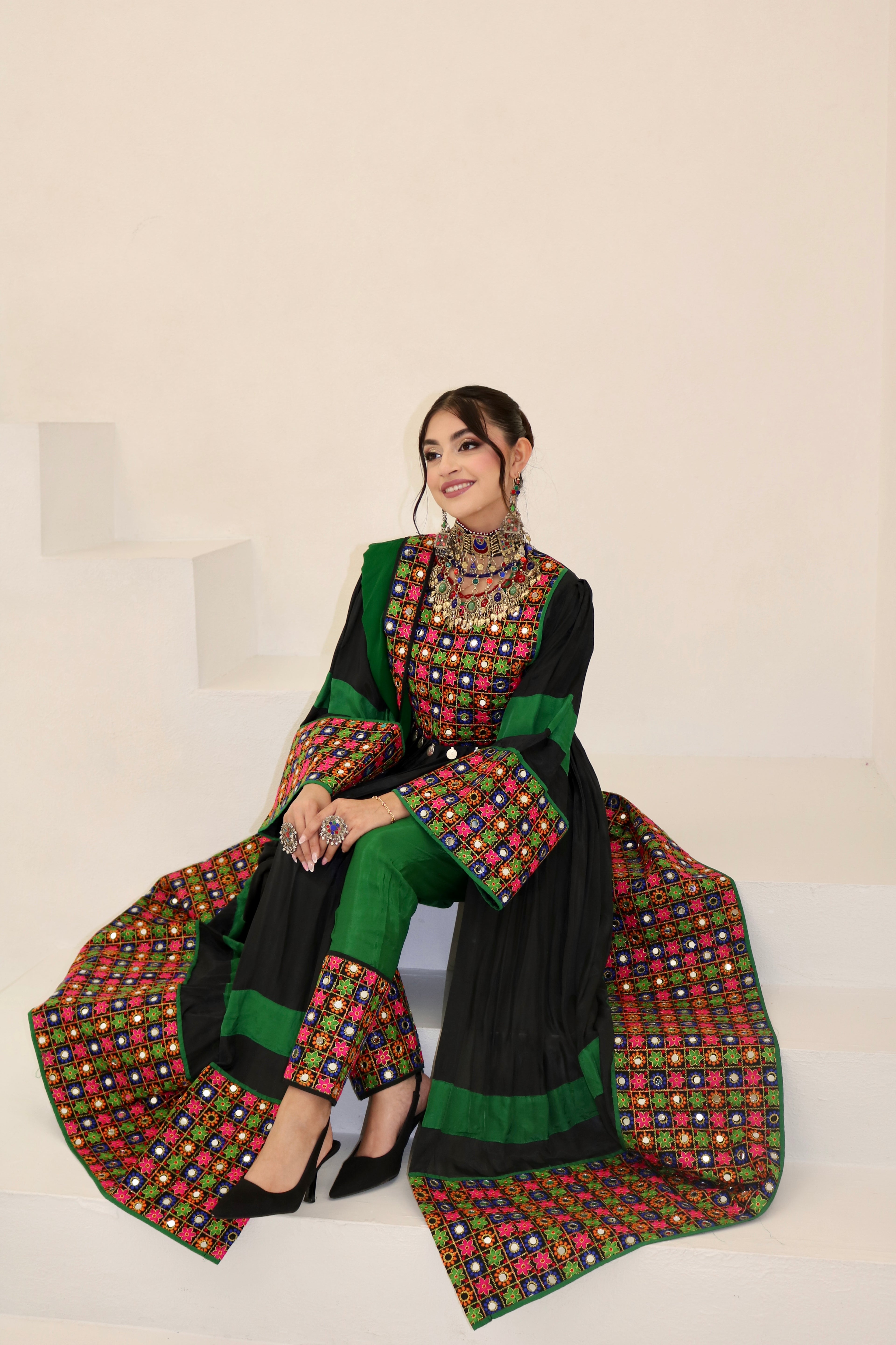 Benesh Afghan Kuchi Dress