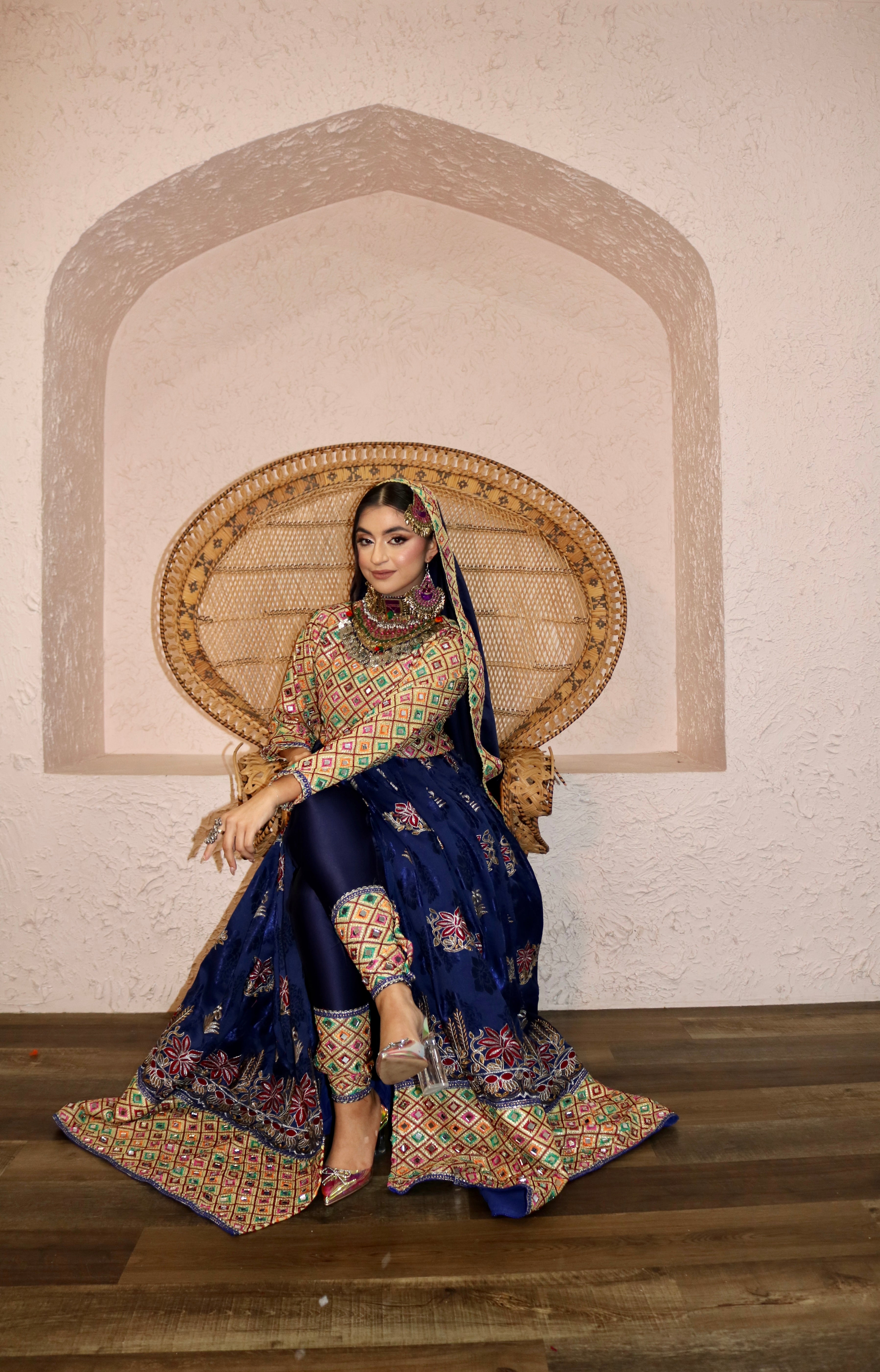 Moska Afghan Kuchi Dress (blue)