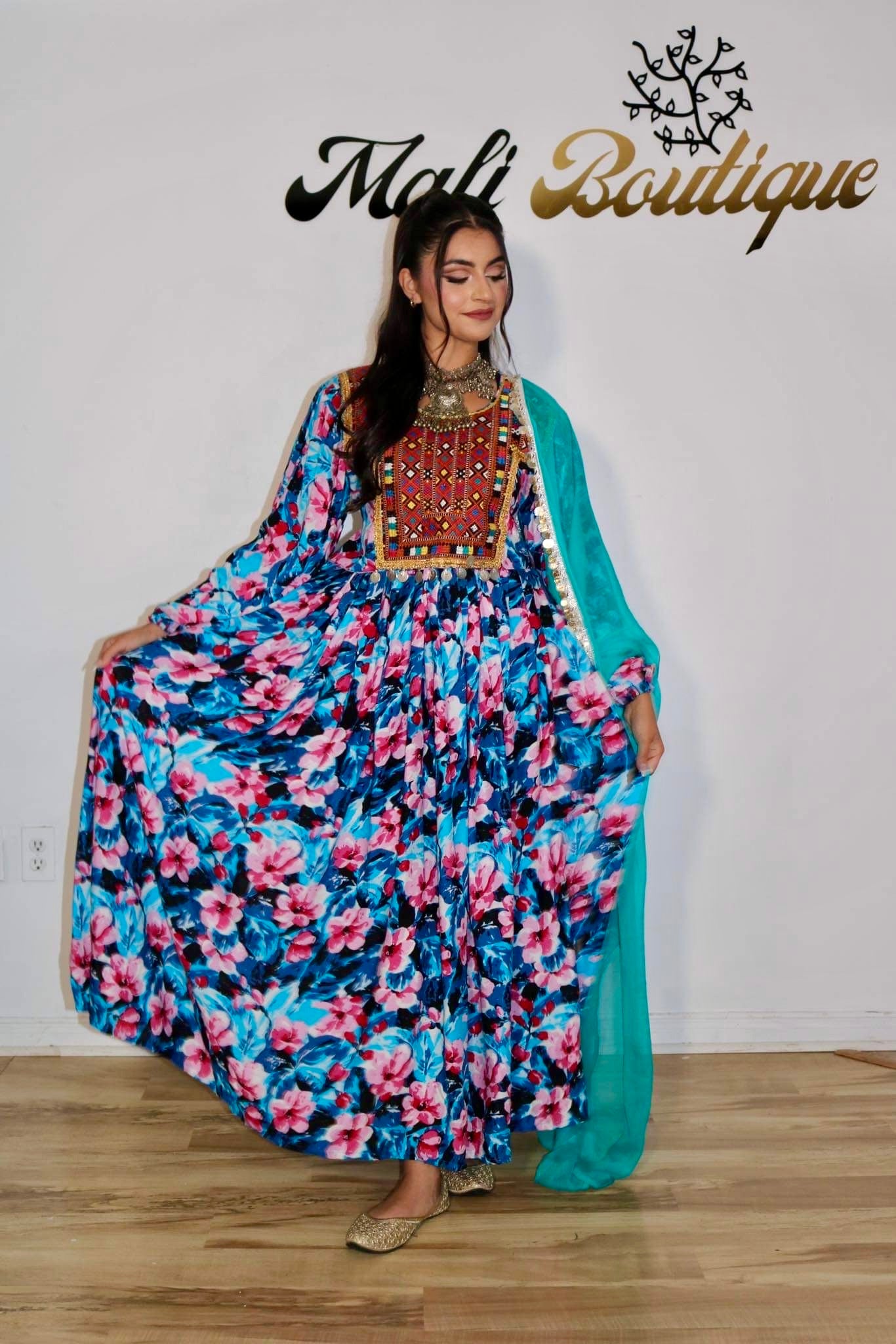 Gul Afghan Kuchi Dress