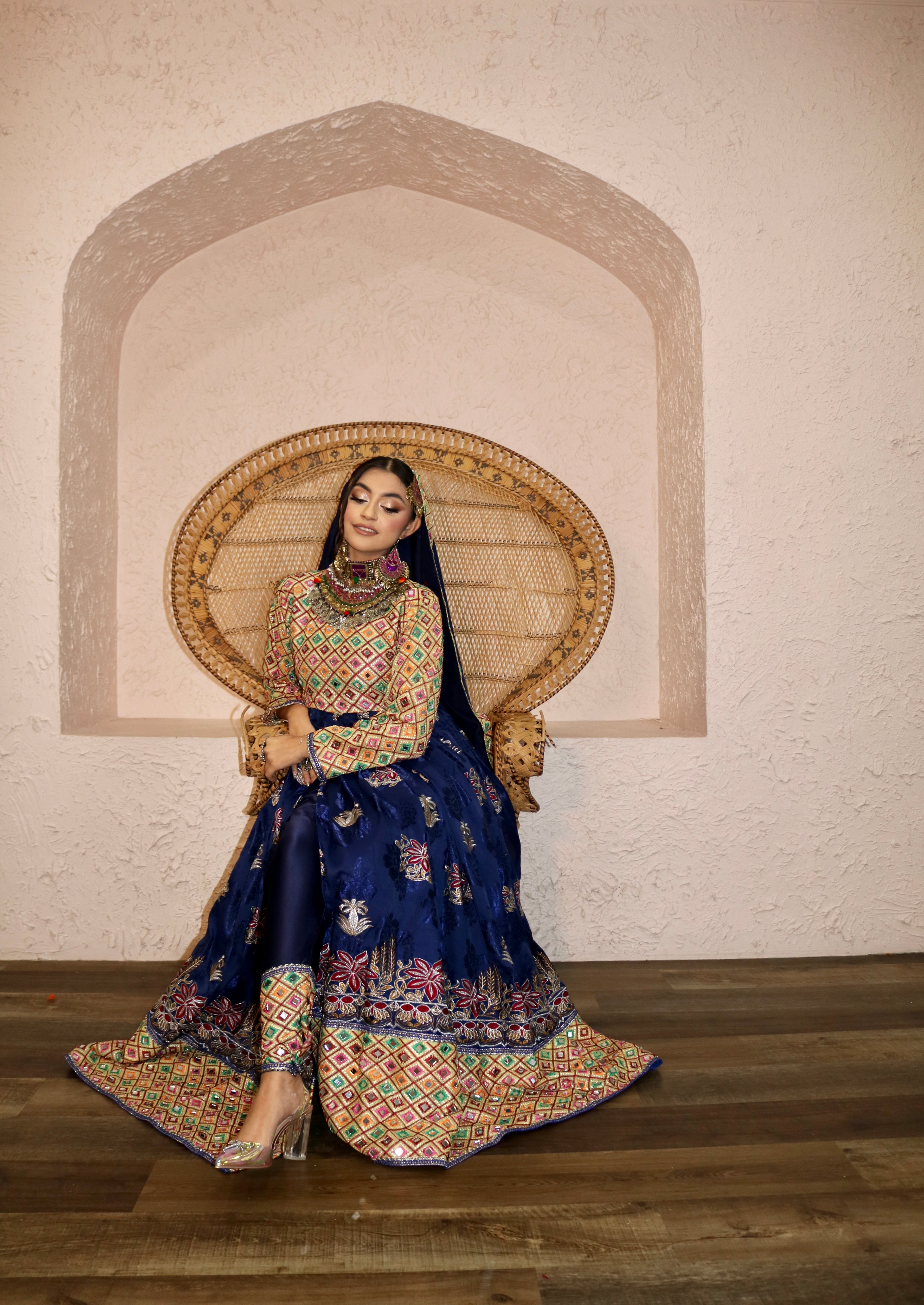 Moska Afghan Kuchi Dress (blue)