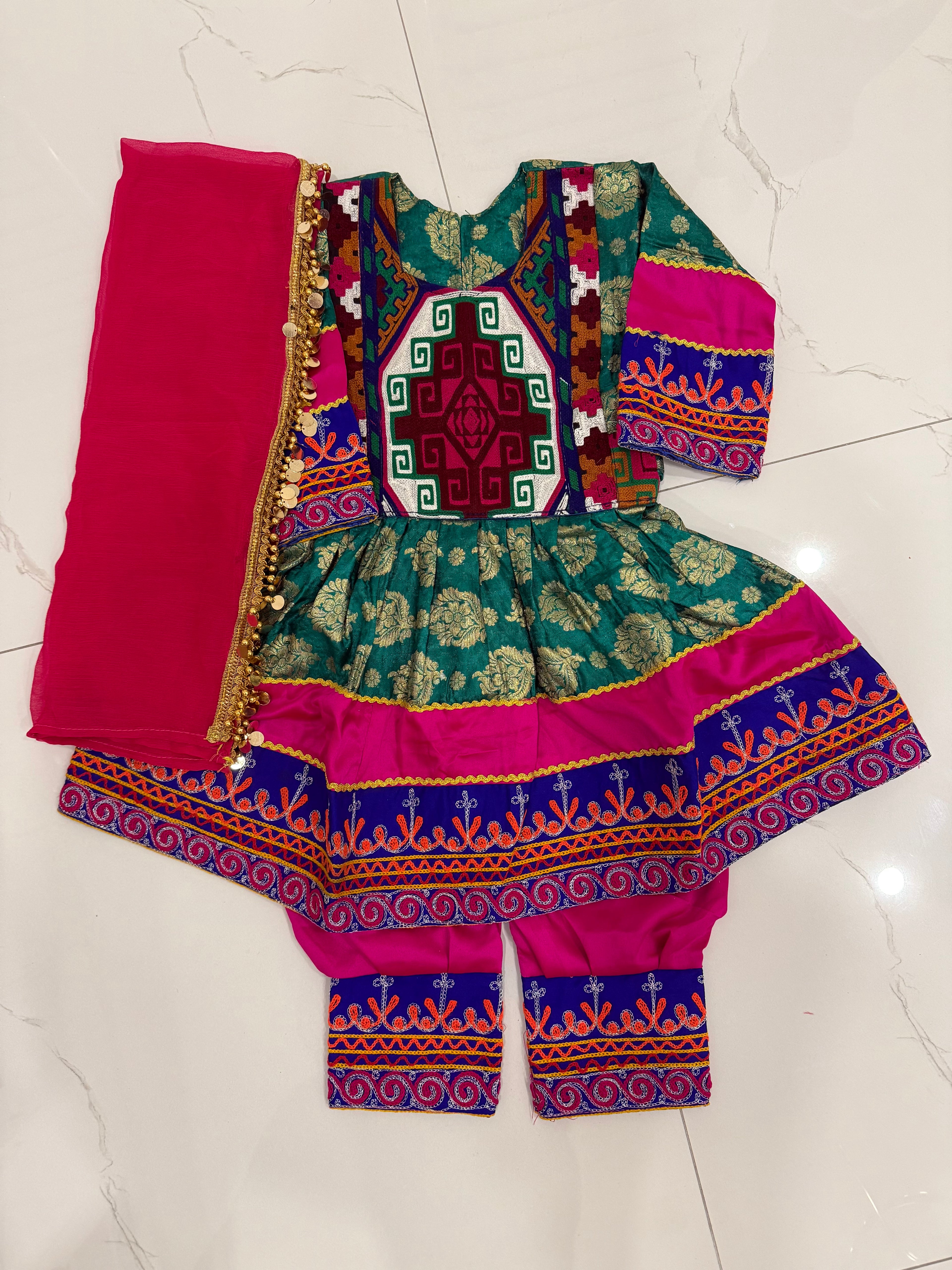 Toddler Afghan Kuchi Dress 3-4yrs