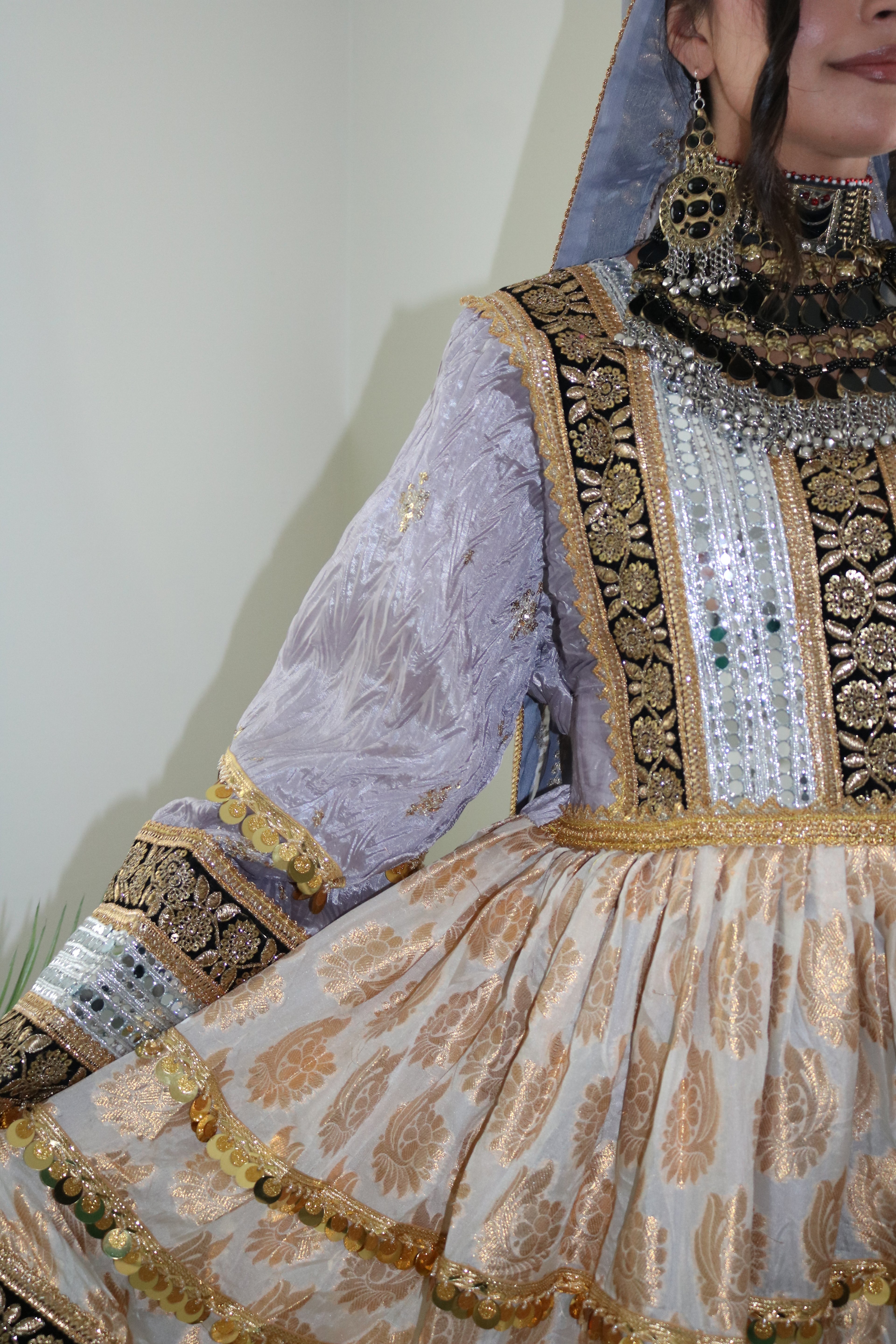 Afghan Kuchi Dress (lilac)