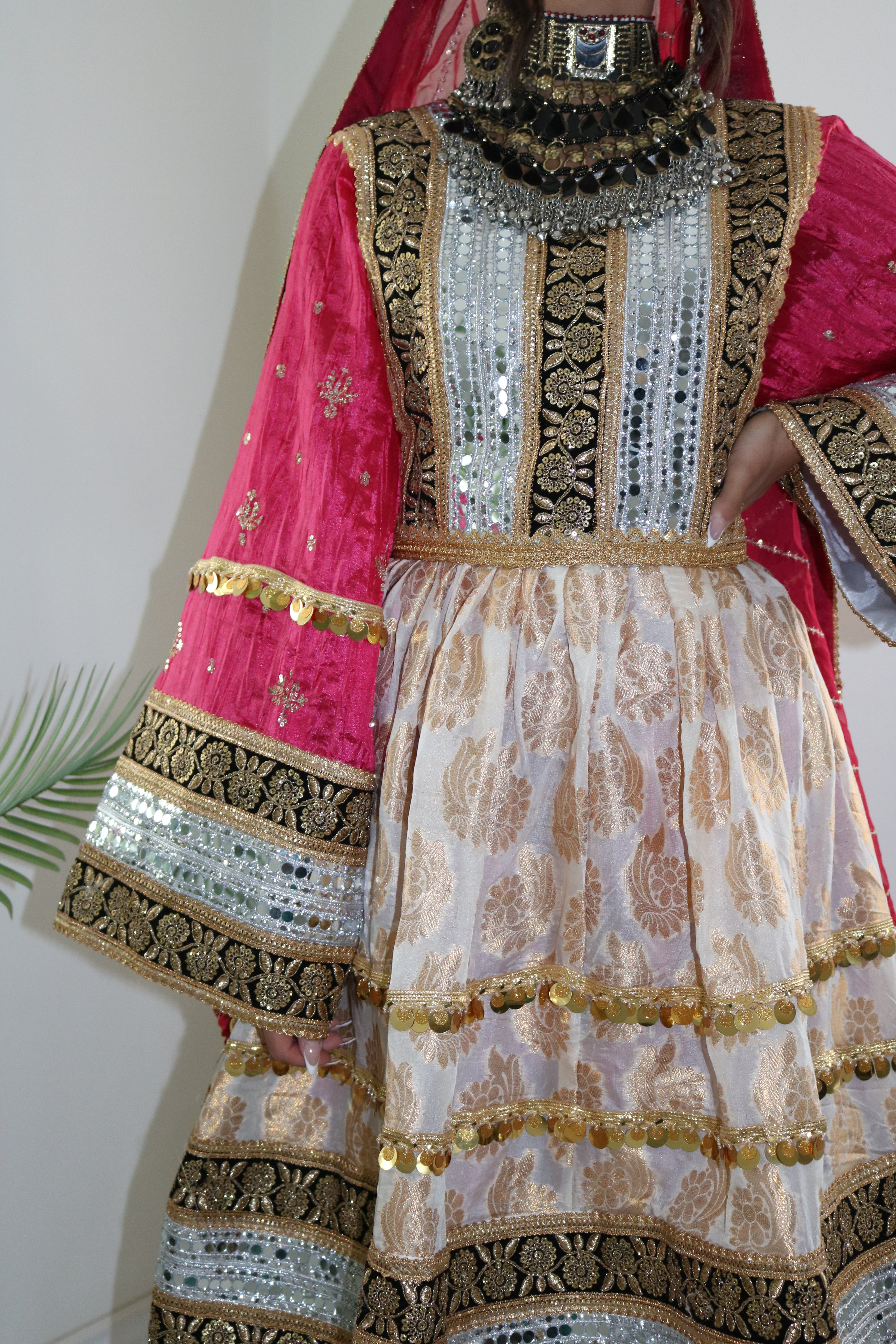 Afghan Kuchi Dress (pink)