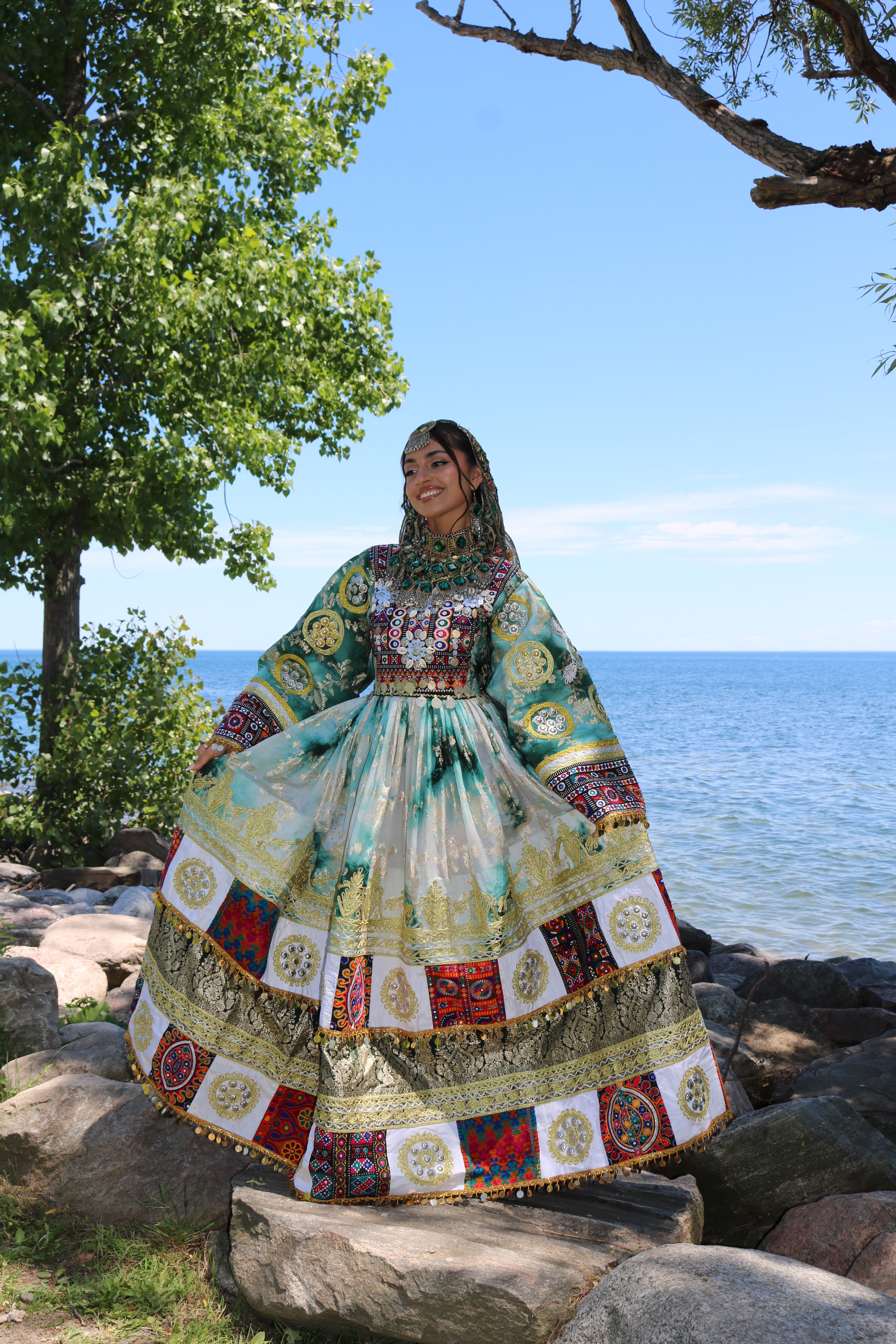 Afghan Kuchi Dress(green)