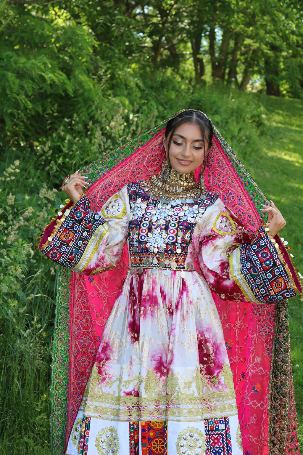 Afghan Kuchi Dress (pink)