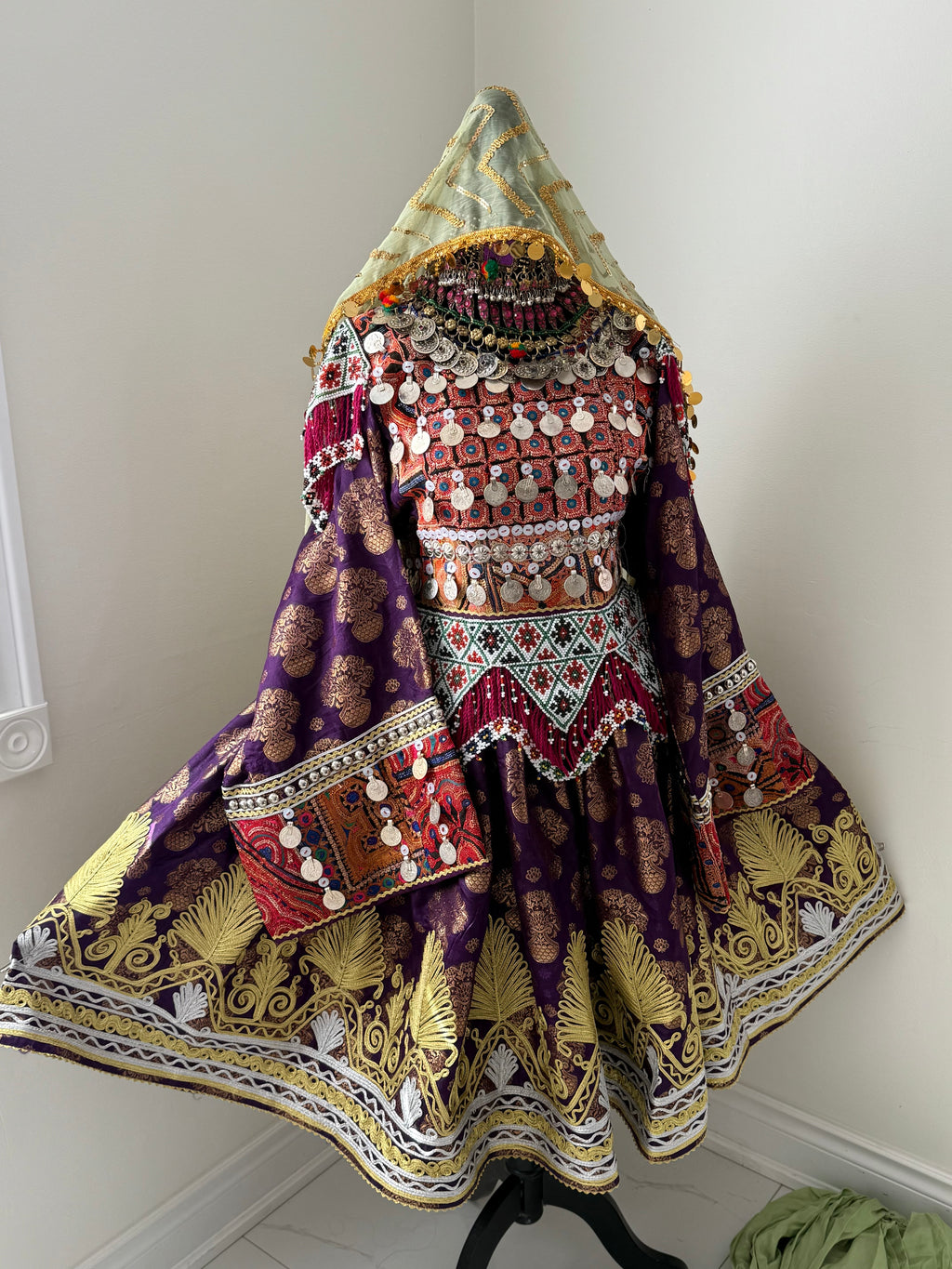 Farzana Afghan Kuchi Dress (purple)
