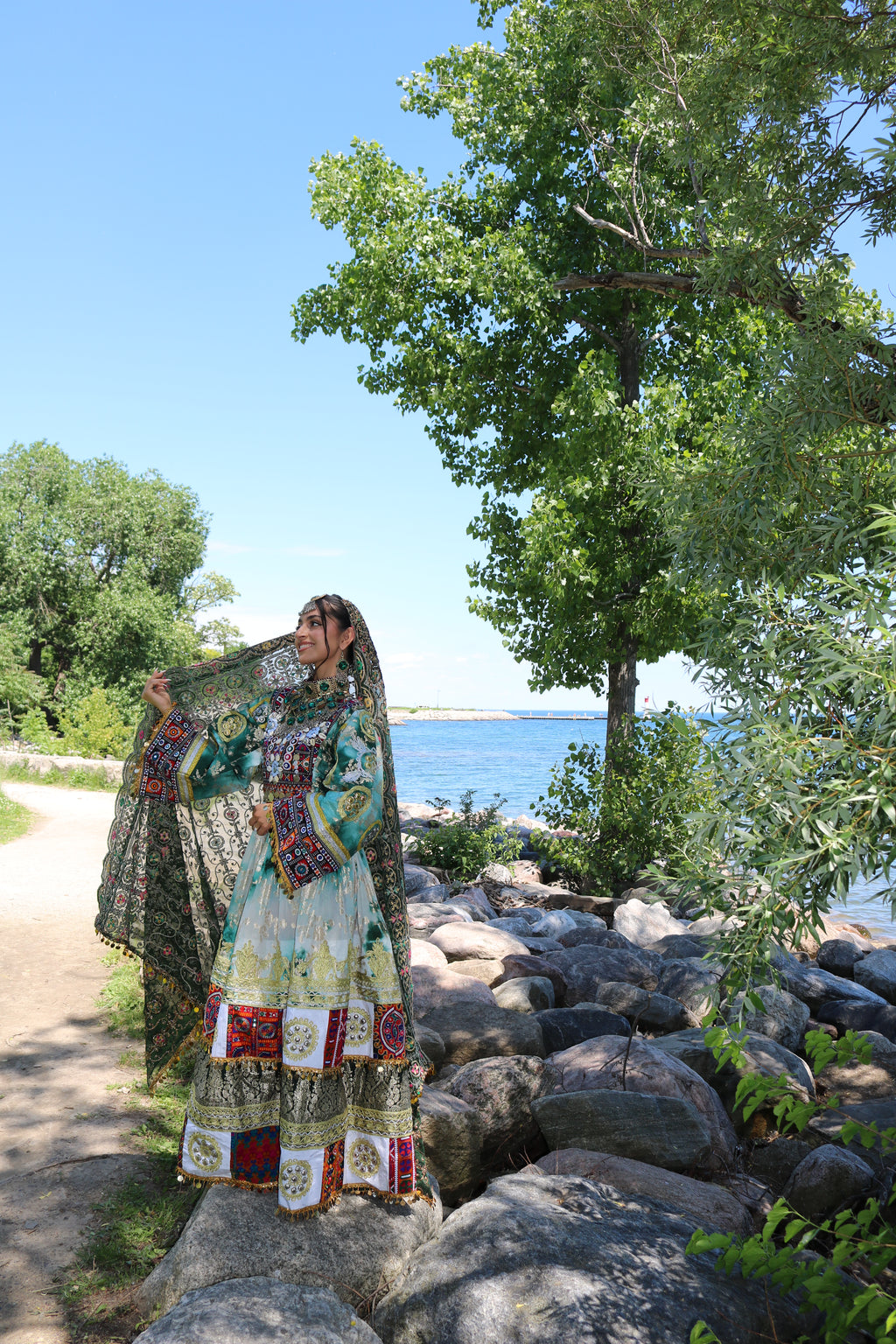 Afghan Kuchi Dress(green)