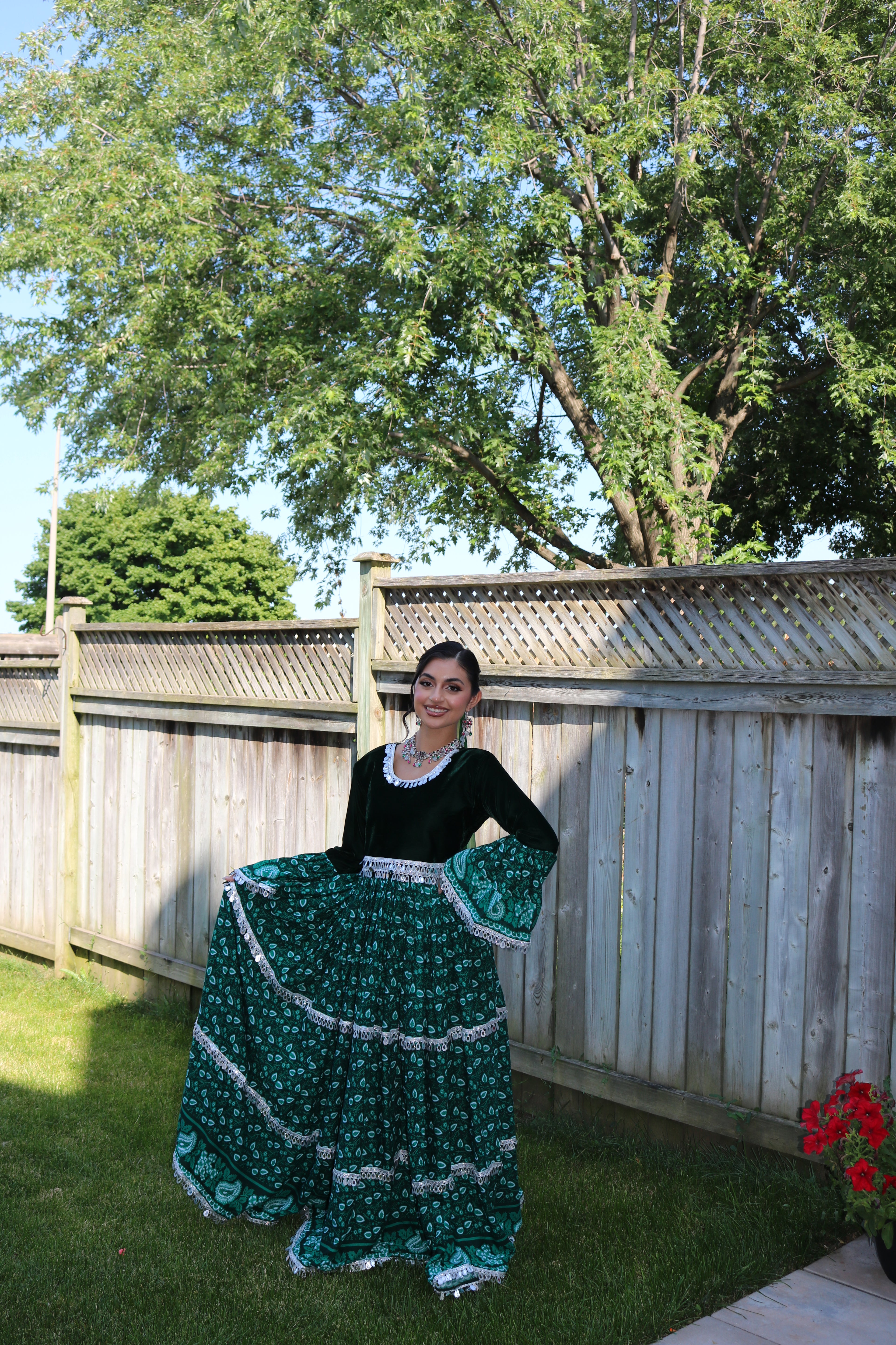 Sarah Afghan Kuchi Dress (green)