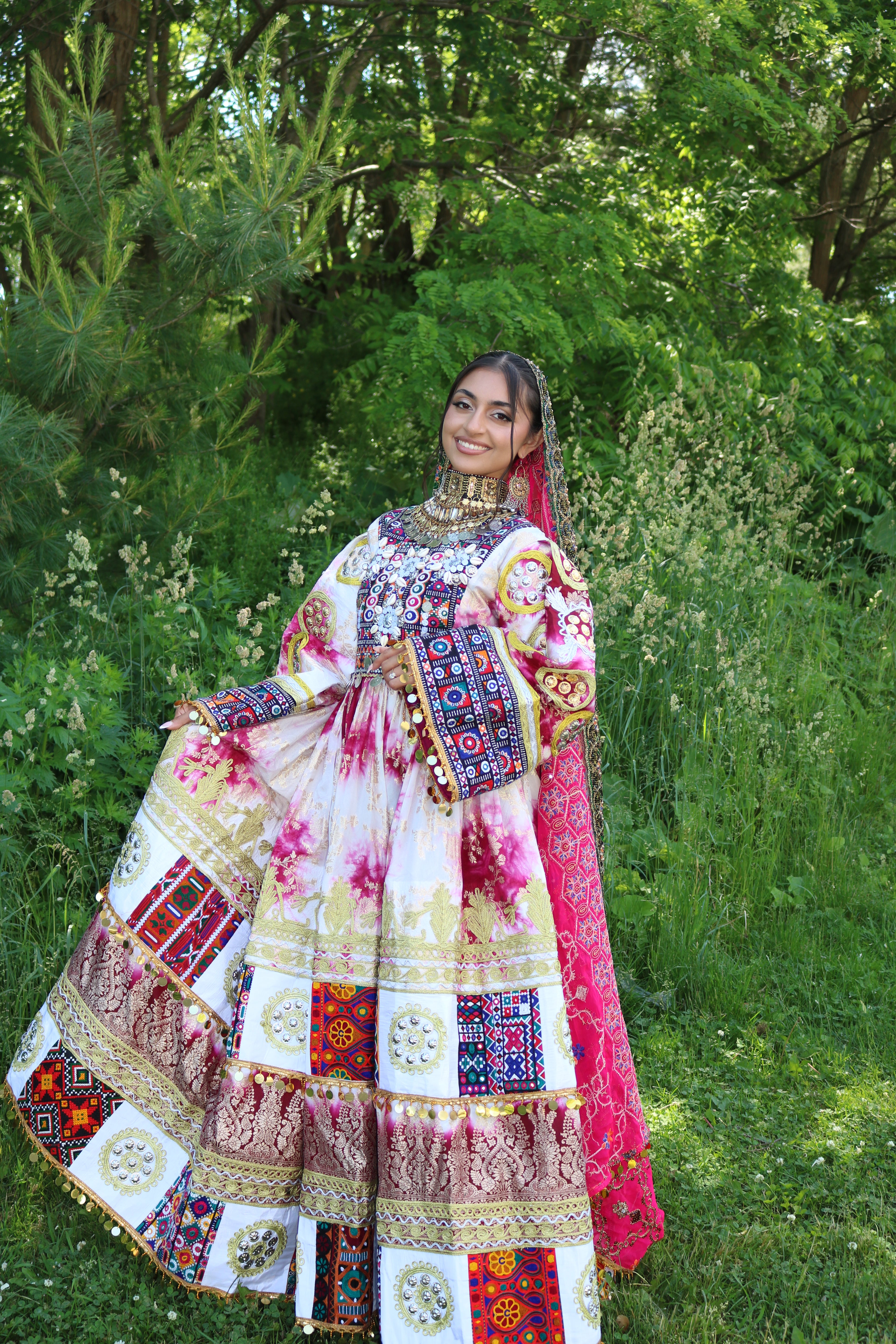 Afghan Kuchi Dress (pink)
