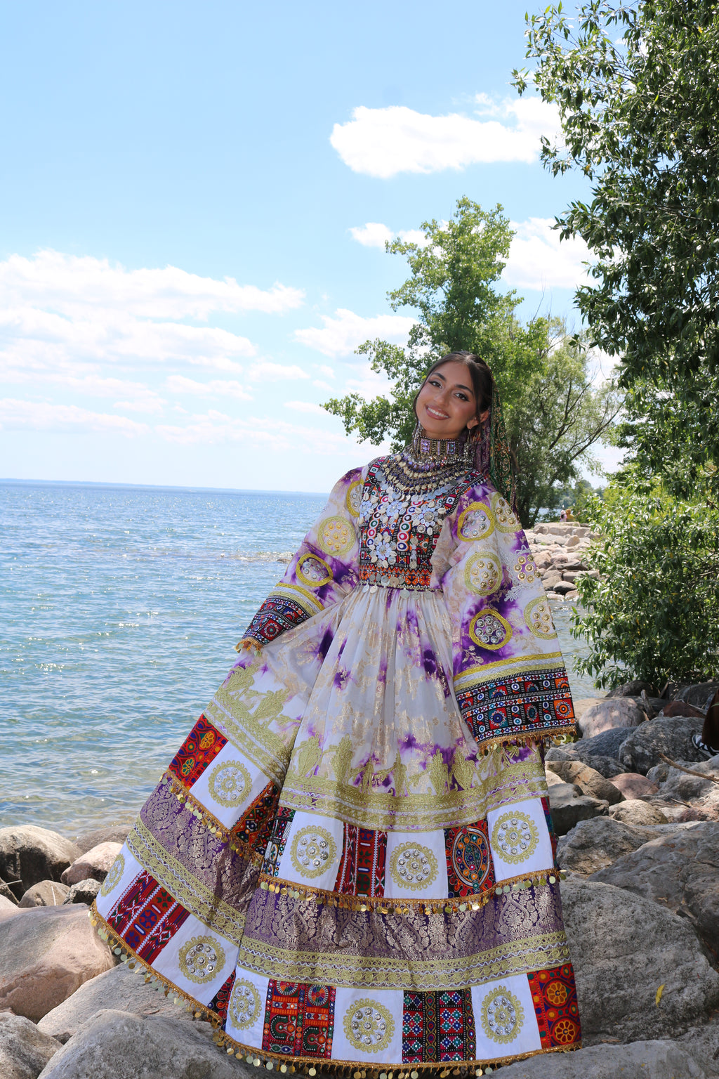 Afghan Kuchi Dress (purple)