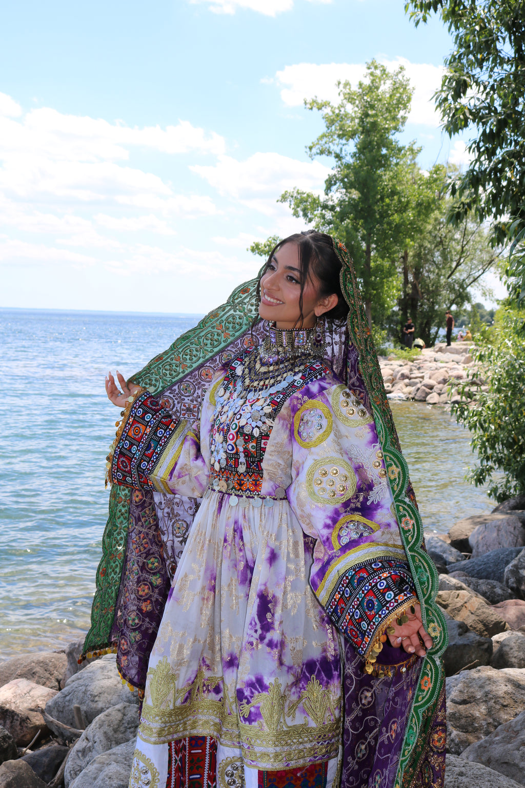 Afghan Kuchi Dress (purple)