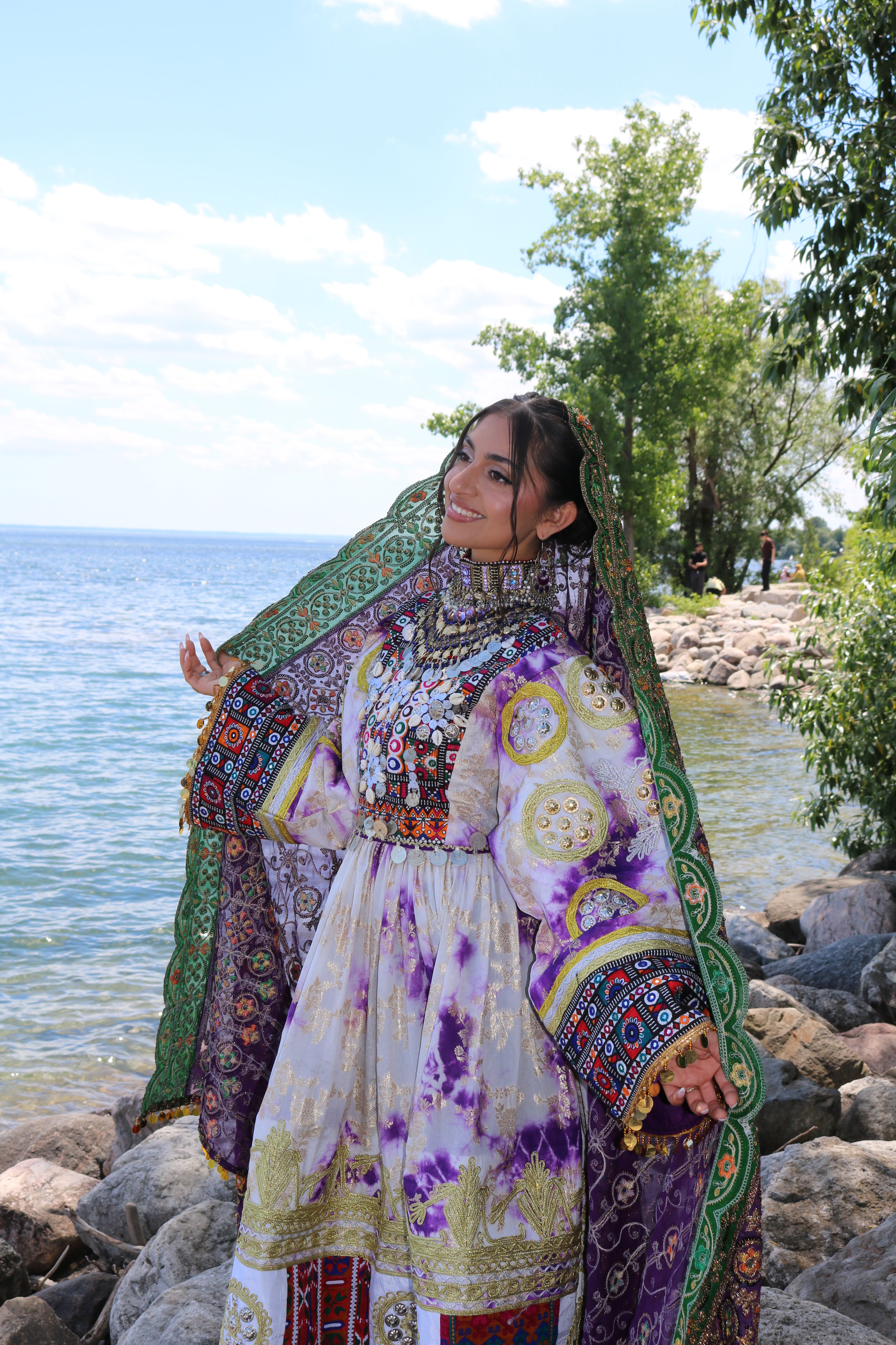 Afghan Kuchi Dress (purple)