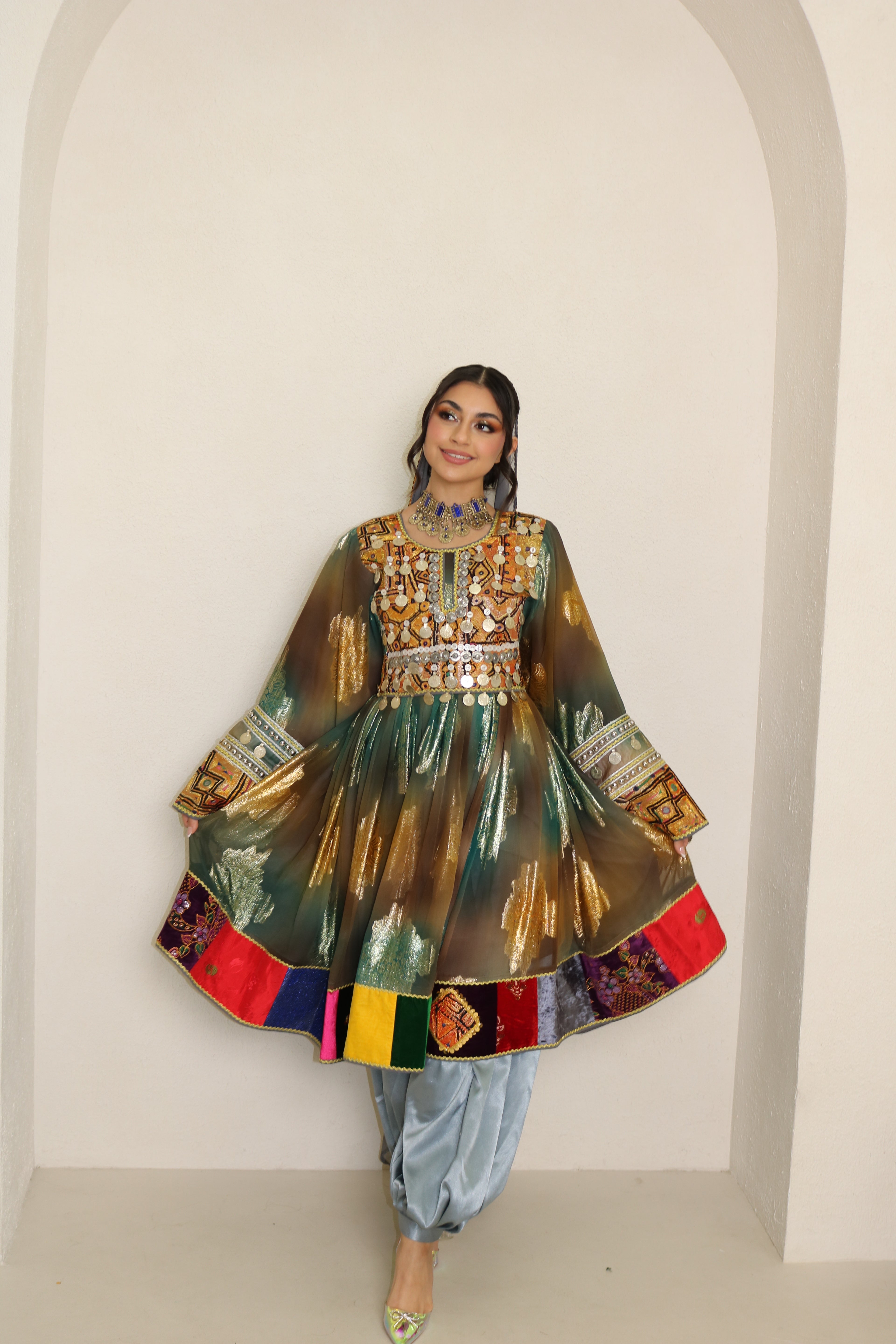 Nazanin Afghan Kuchi Dress