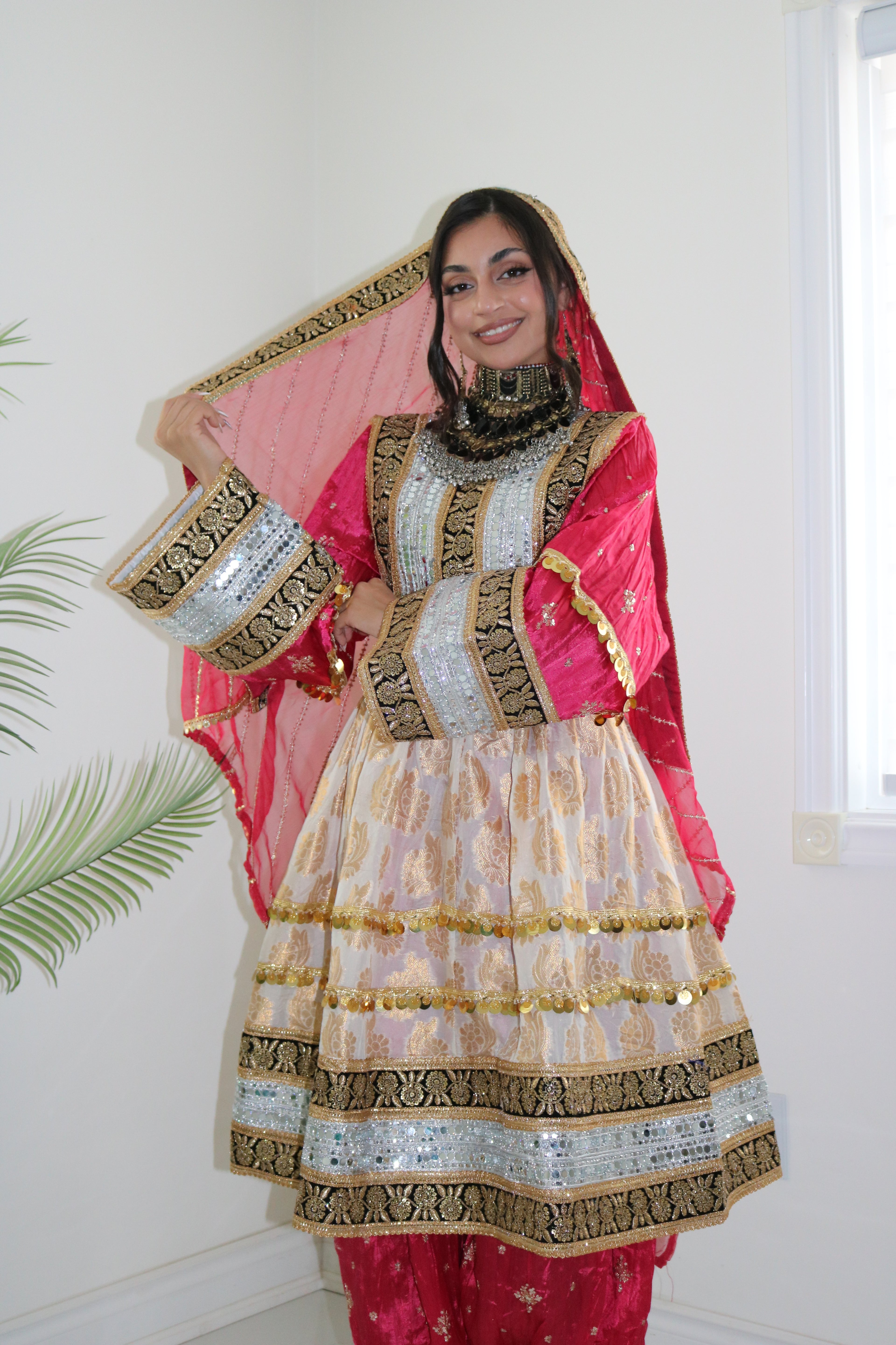 Afghan Kuchi Dress (pink)