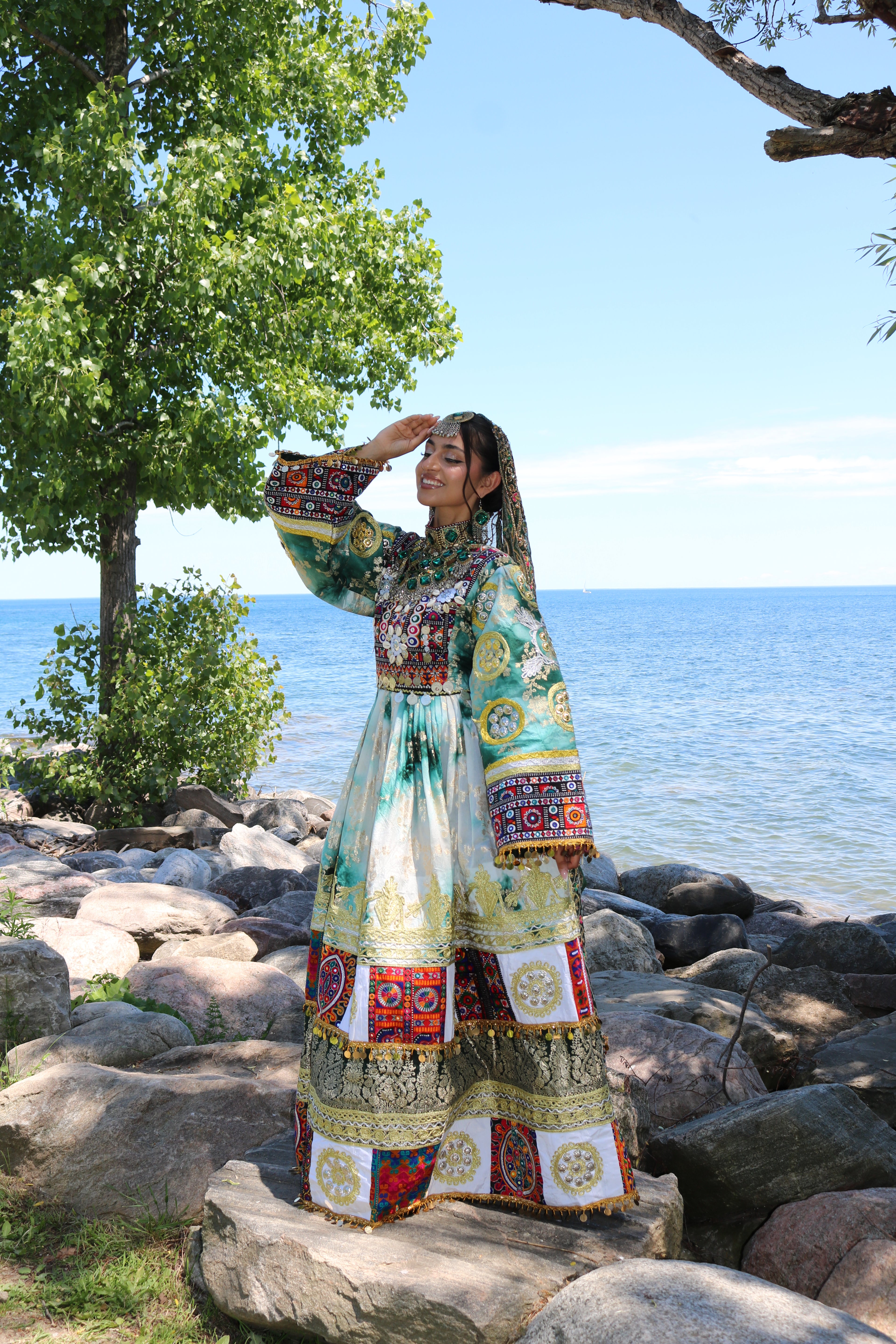 Afghan Kuchi Dress(green)
