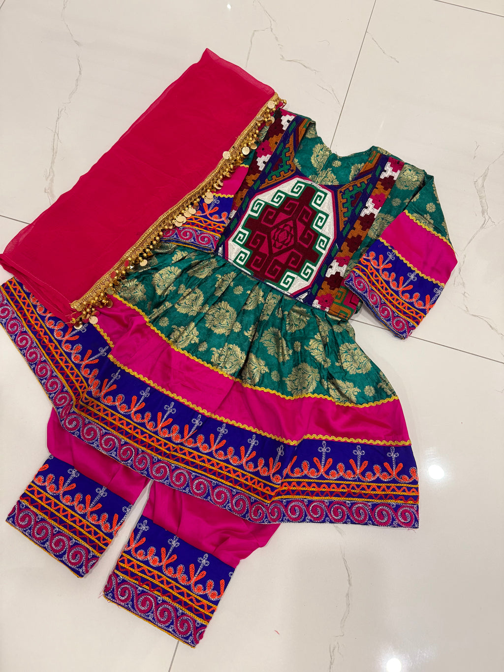 Toddler Afghan Kuchi Dress 3-4yrs