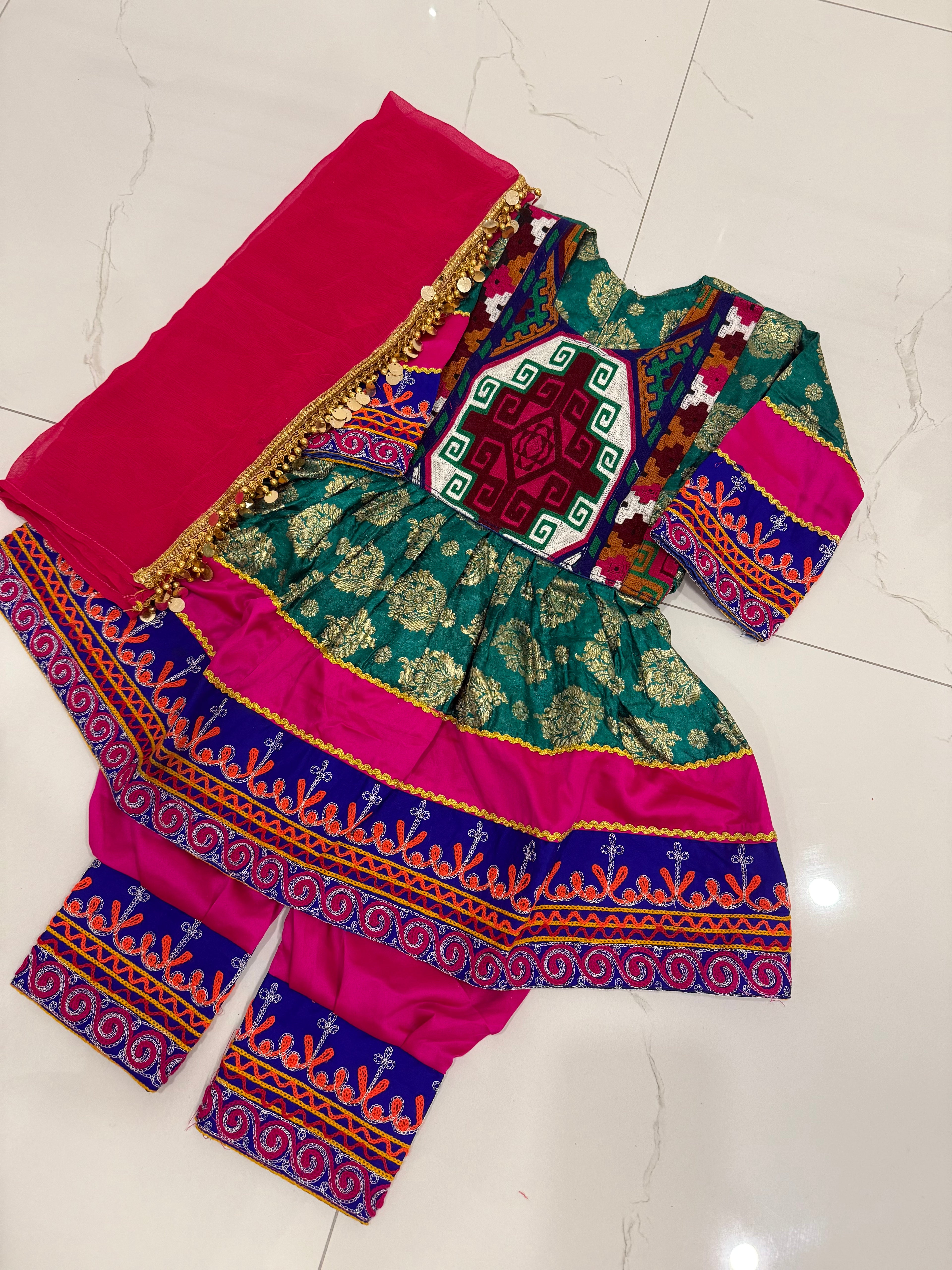 Toddler Afghan Kuchi Dress 3-4yrs
