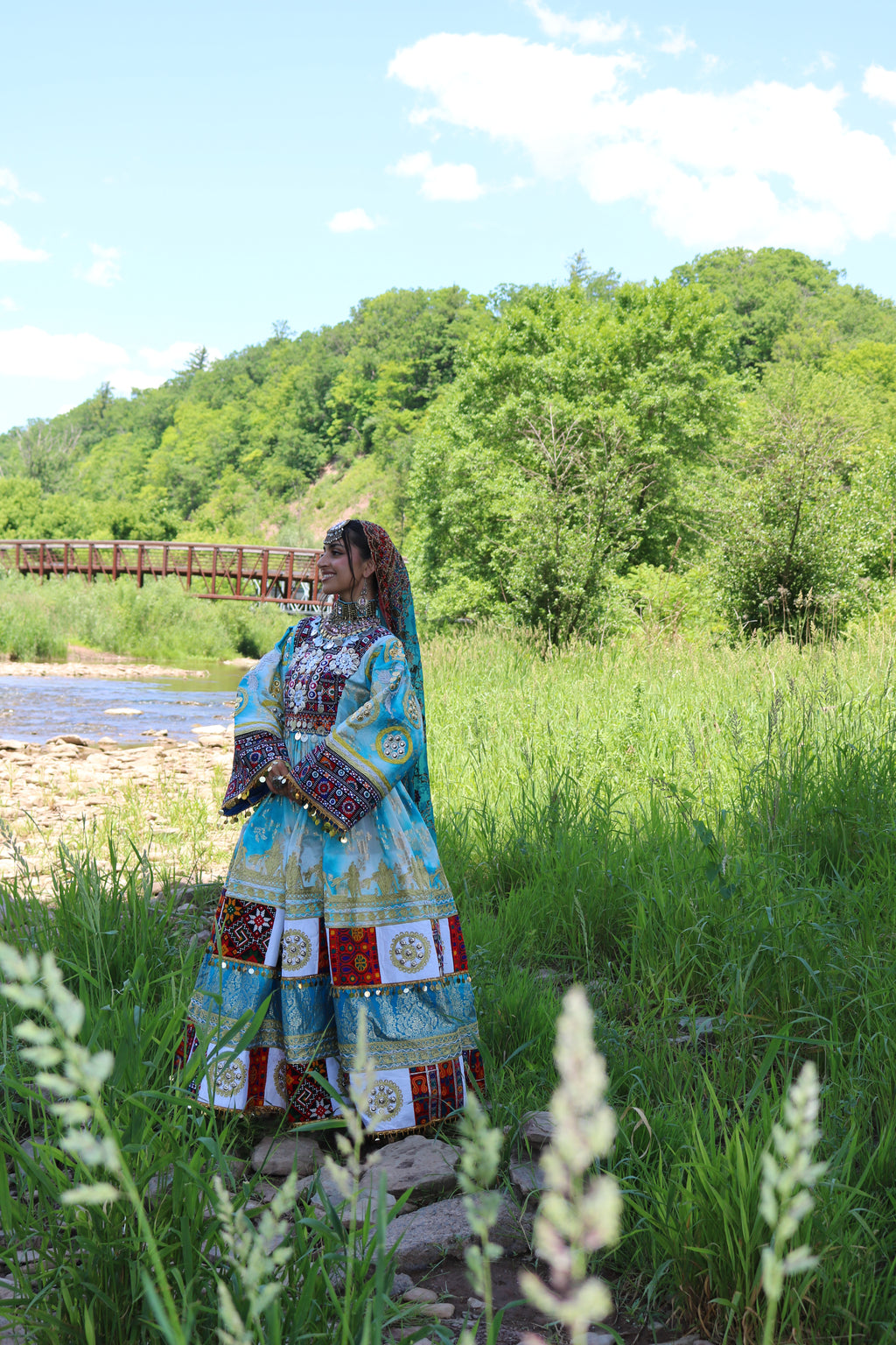 Afghan Kuchi Dress(blue)