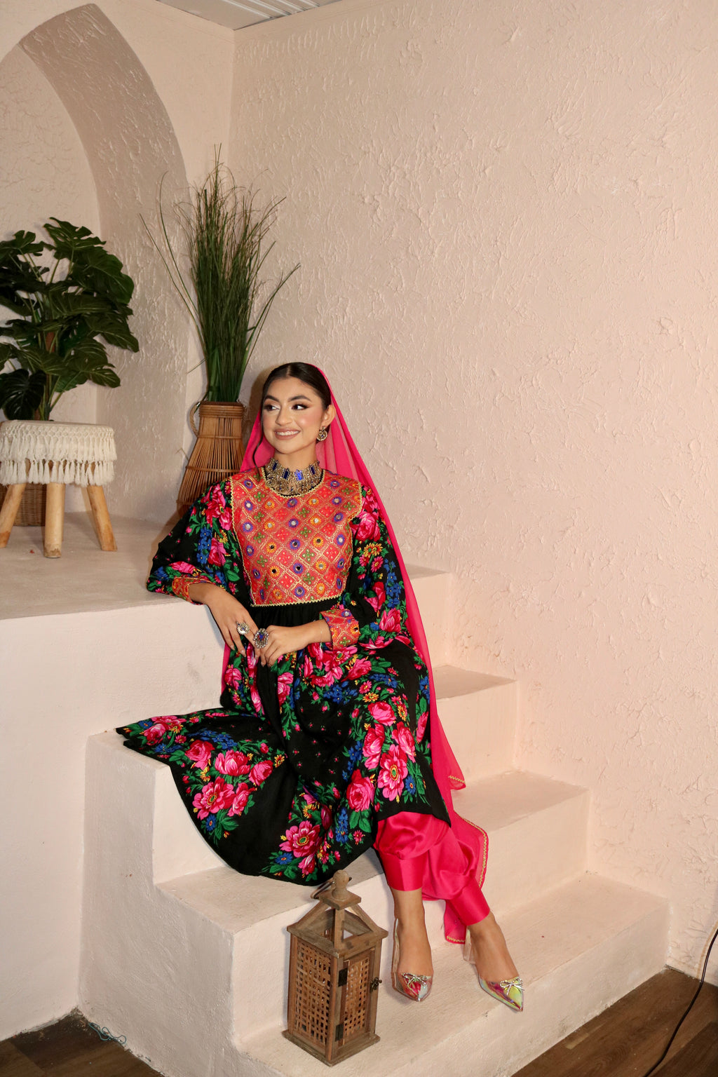 Morsal Afghan Kuchi Dress ( black)