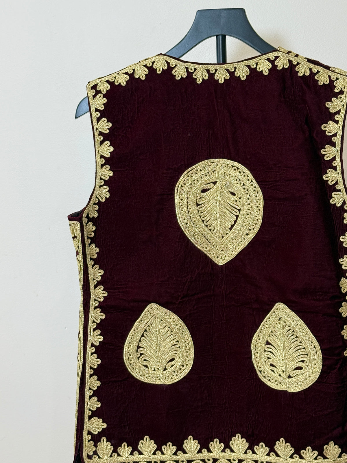 Afghan Kuchi Dress vest maroon