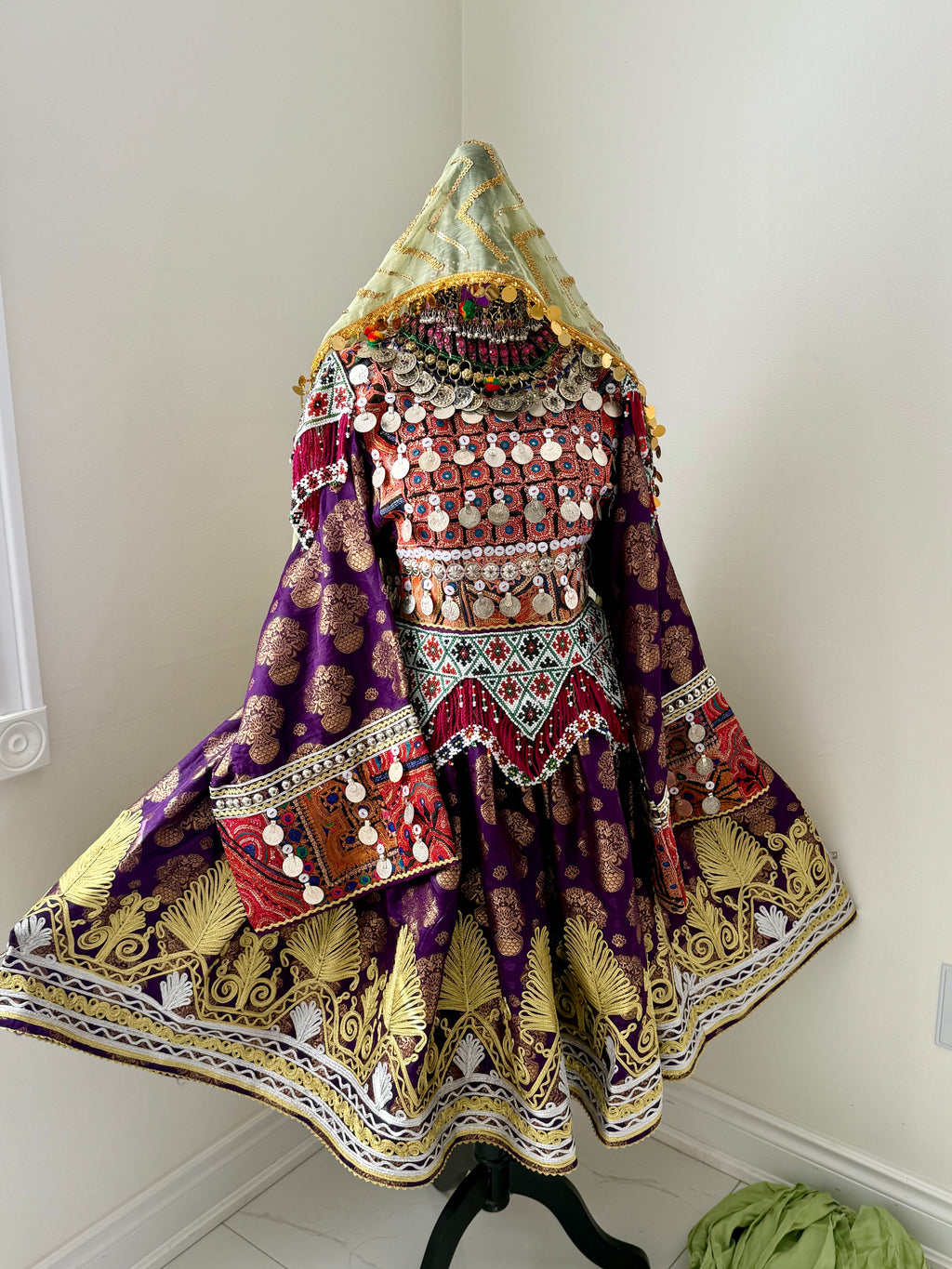 Farzana Afghan Kuchi Dress (purple)