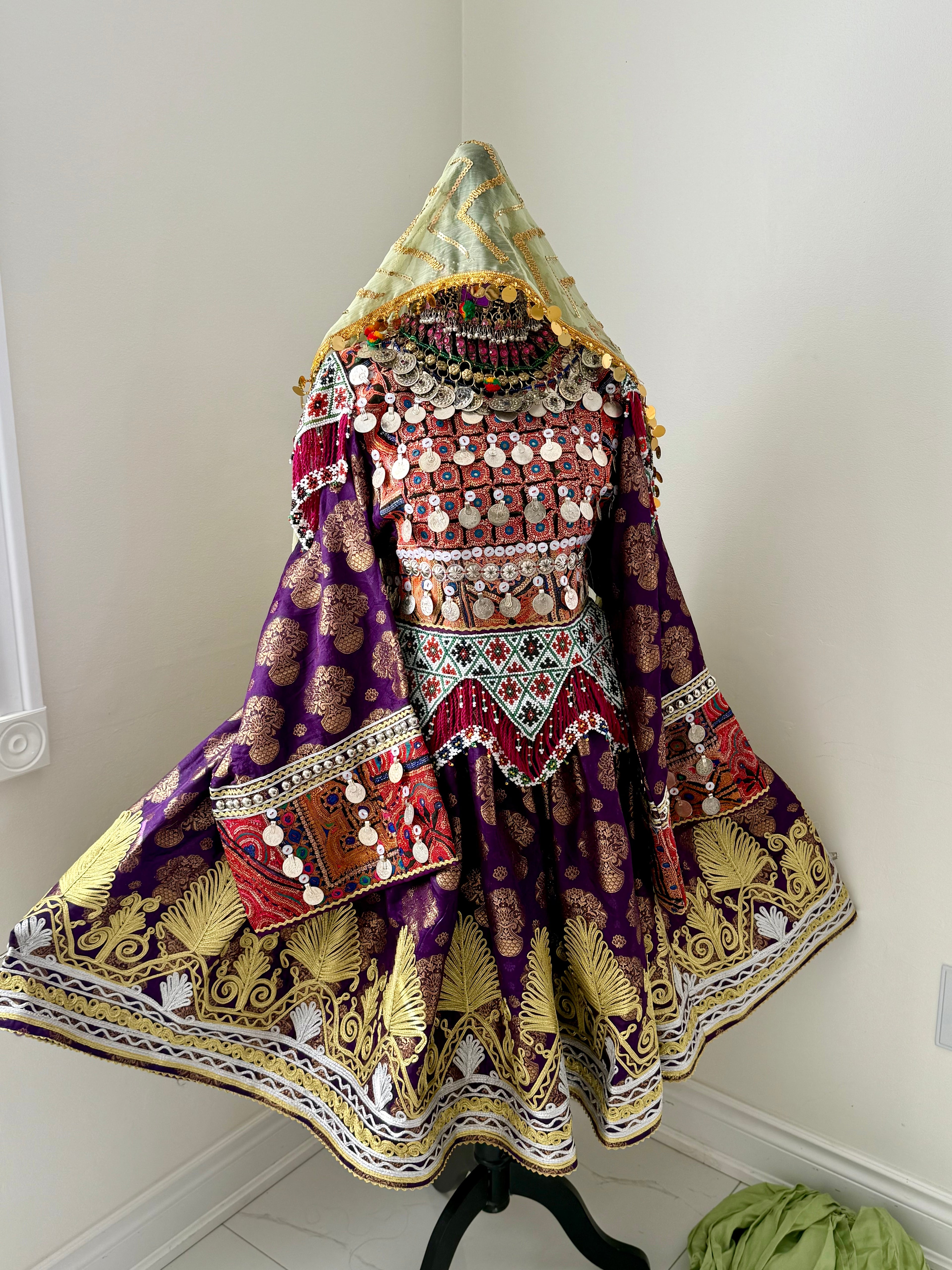 Farzana Afghan Kuchi Dress (purple)