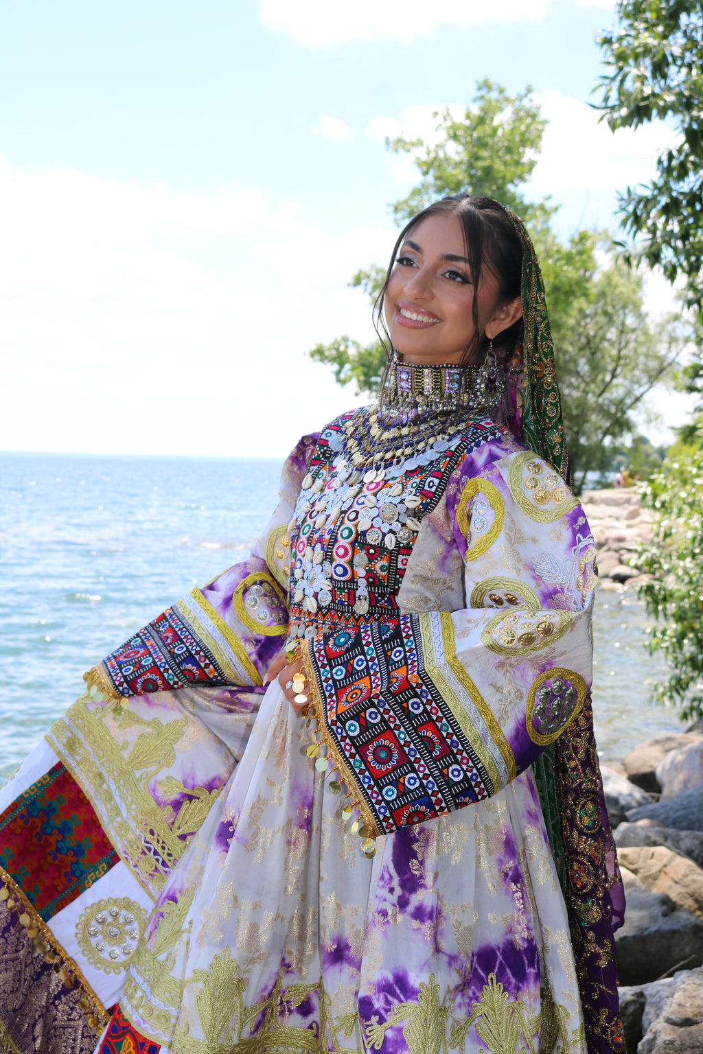 Afghan Kuchi Dress (purple)