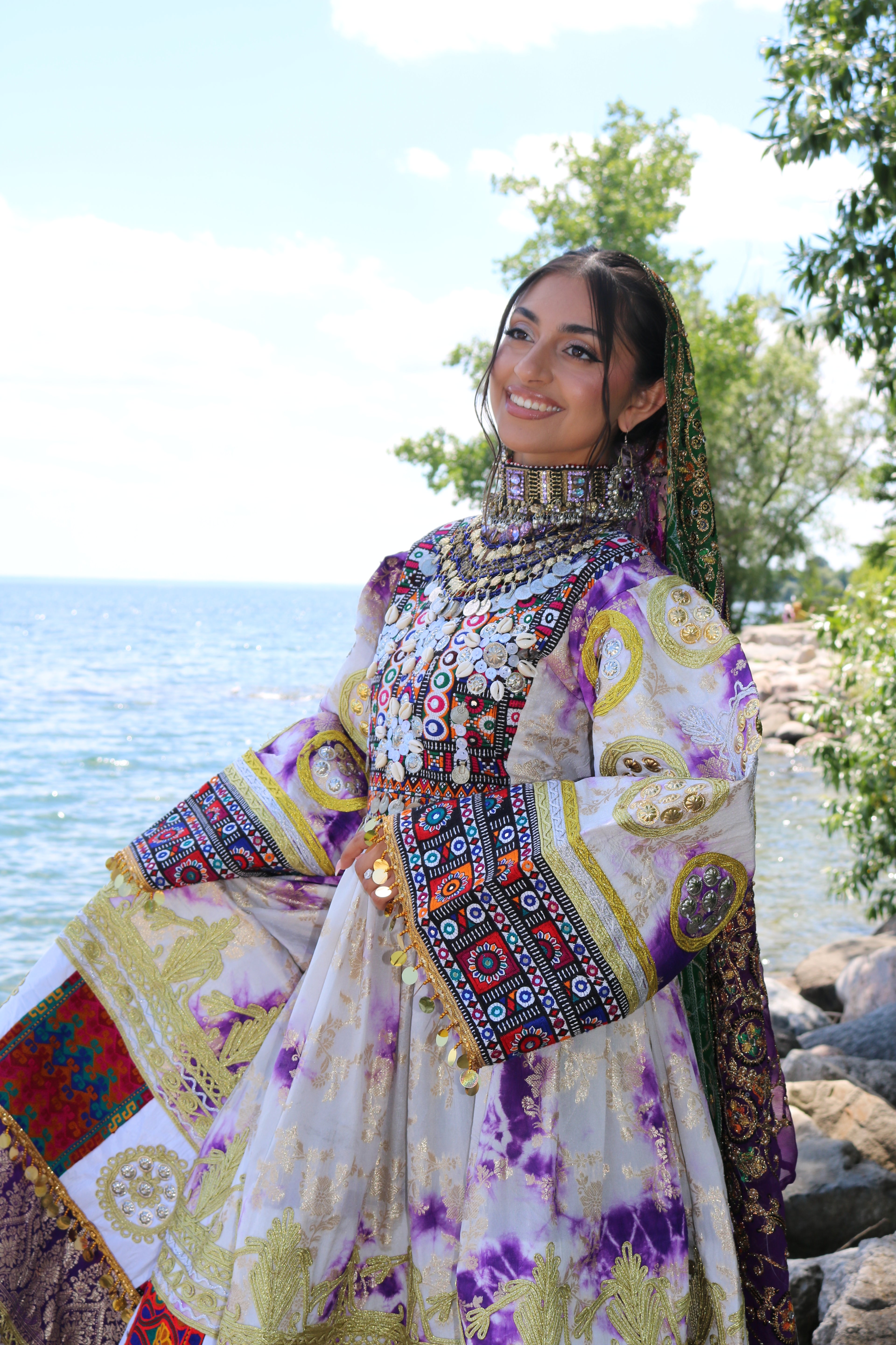 Afghan Kuchi Dress (purple)