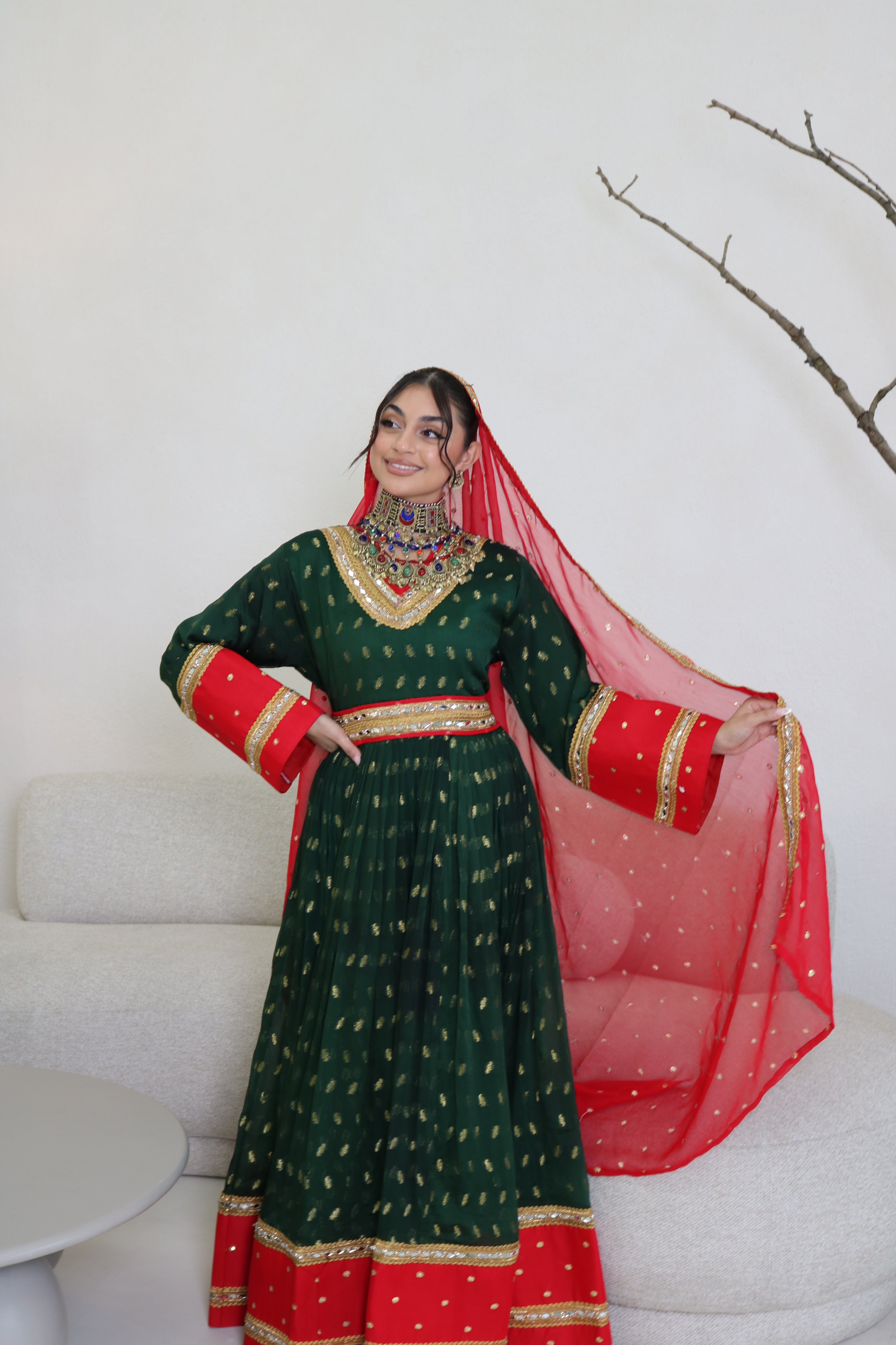 Mahira Afghan Kuchi Dress