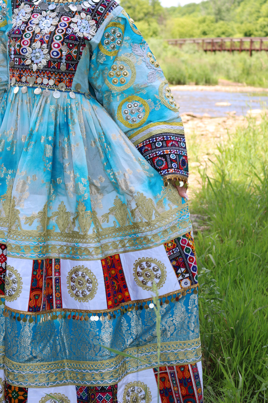 Afghan Kuchi Dress(blue)