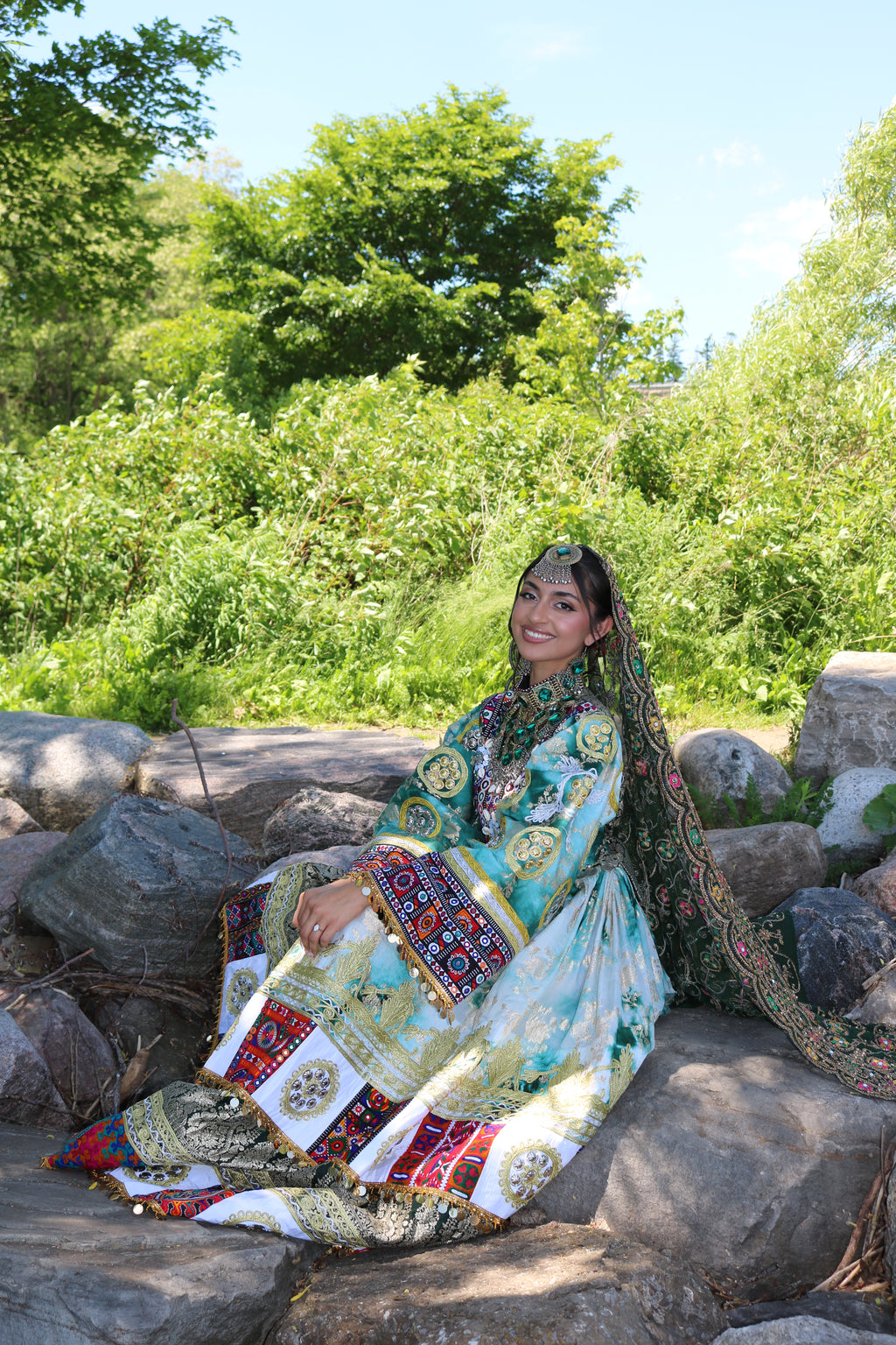 Afghan Kuchi Dress(green)
