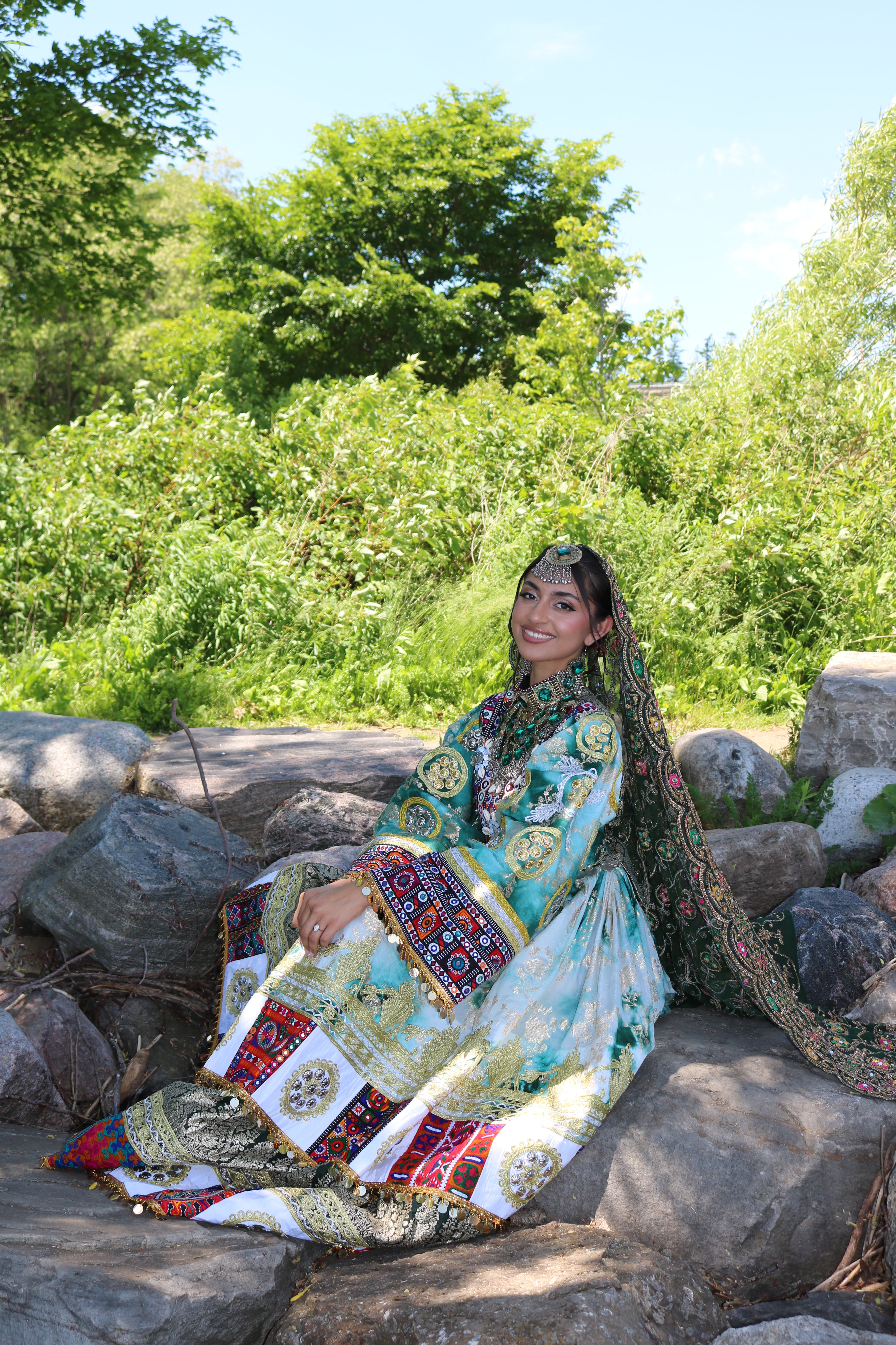 Afghan Kuchi Dress(green)