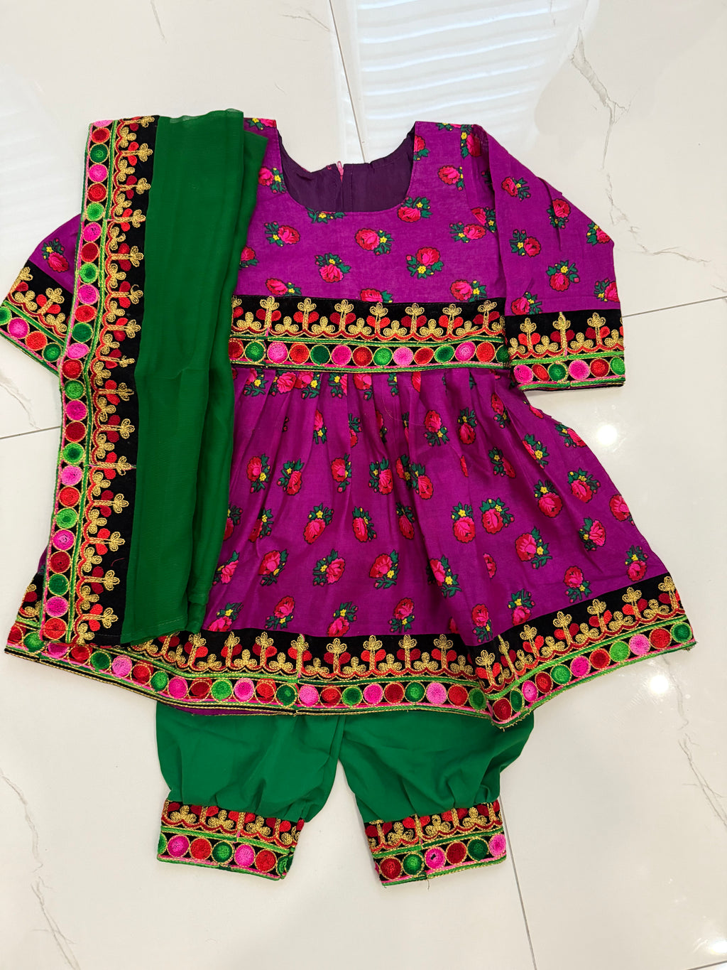 Toddler Afghan Kuchi Dress 3 yrs