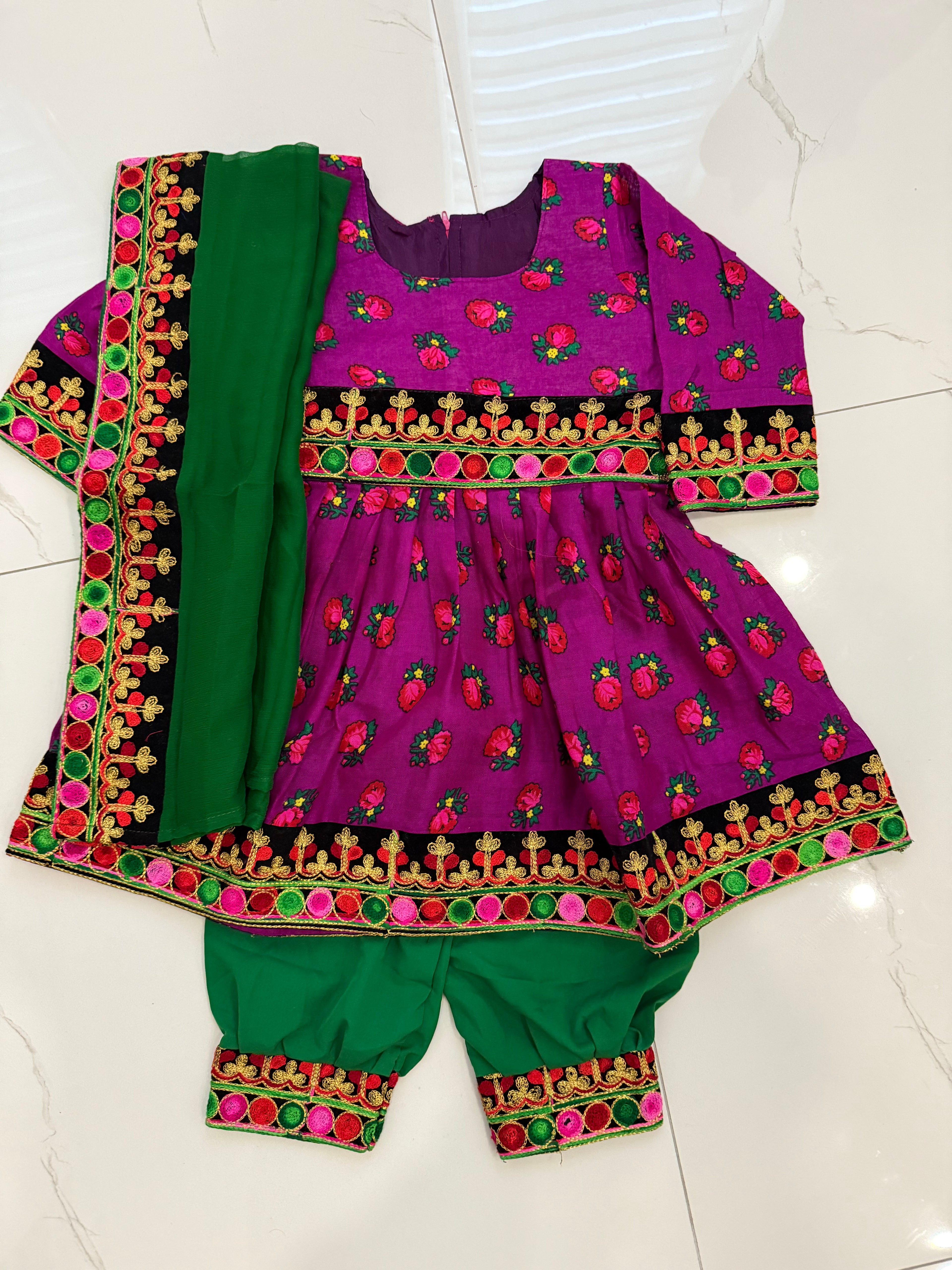 Toddler Afghan Kuchi Dress 3 yrs