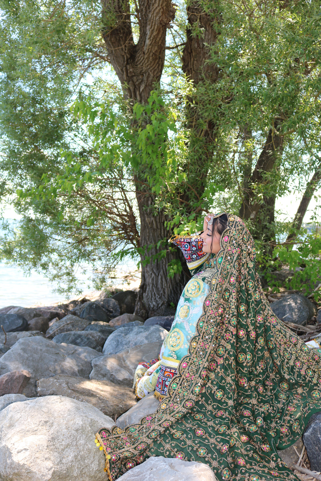 Afghan Kuchi Dress(green)