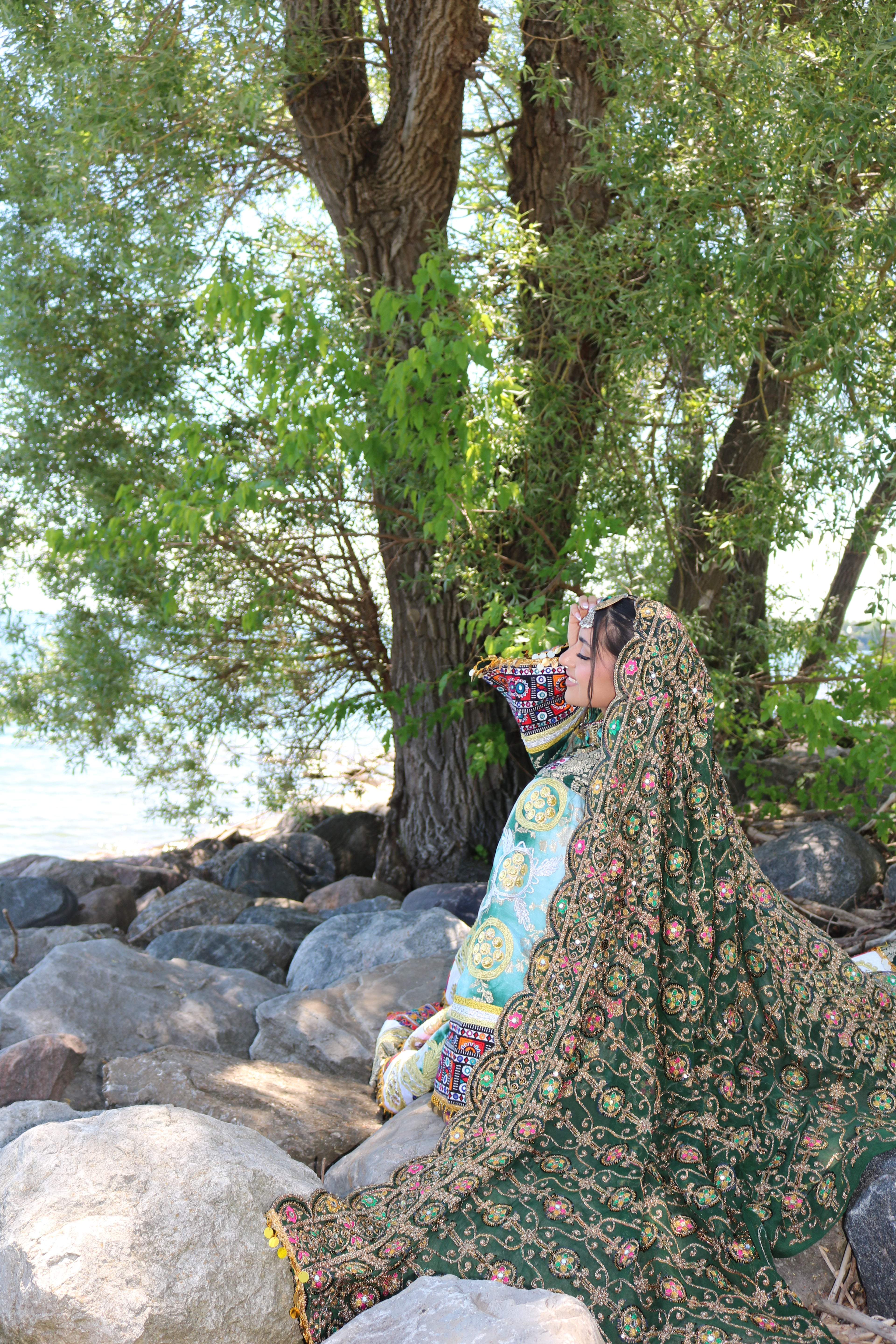 Afghan Kuchi Dress(green)