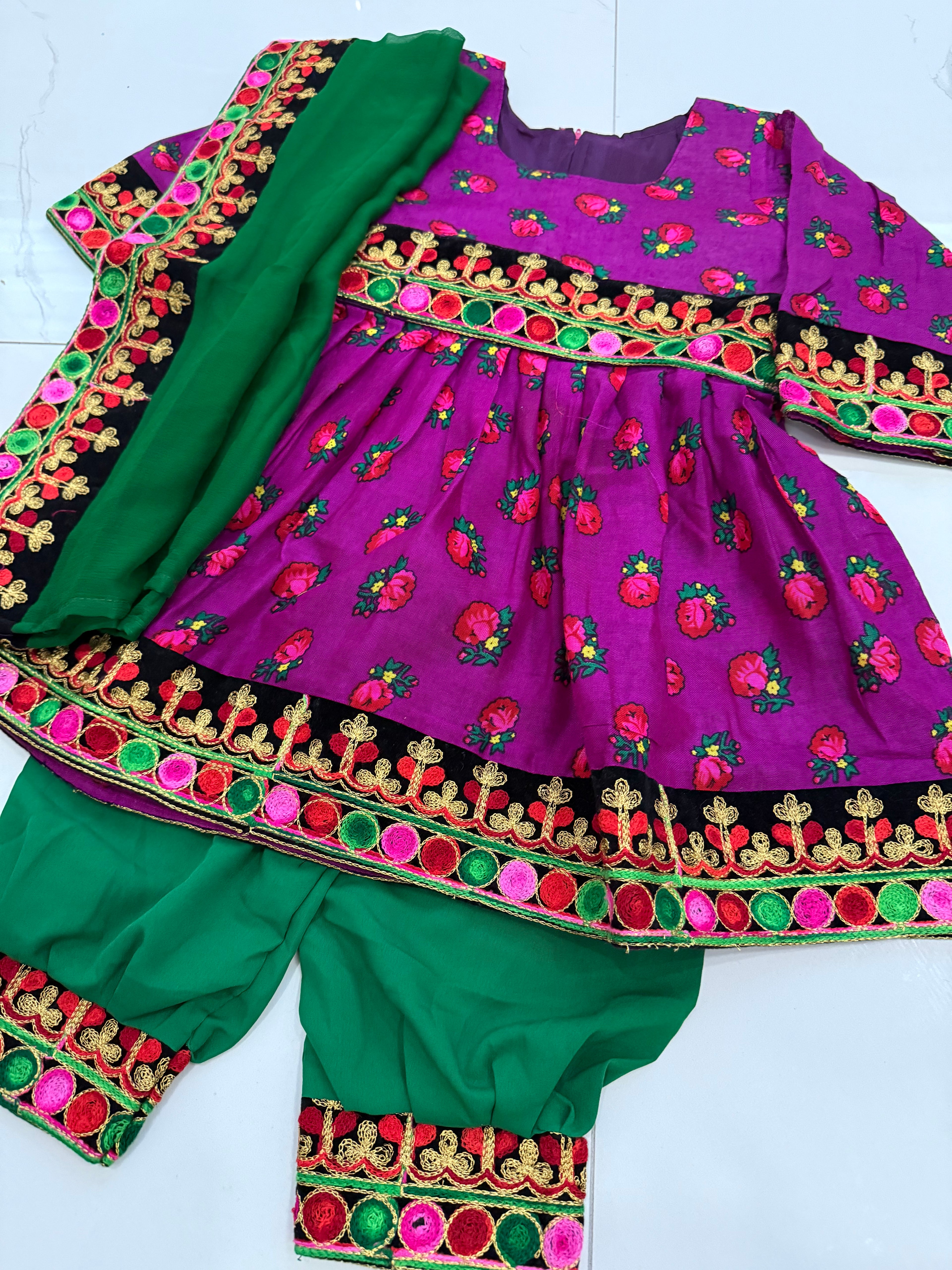 Toddler Afghan Kuchi Dress 3 yrs