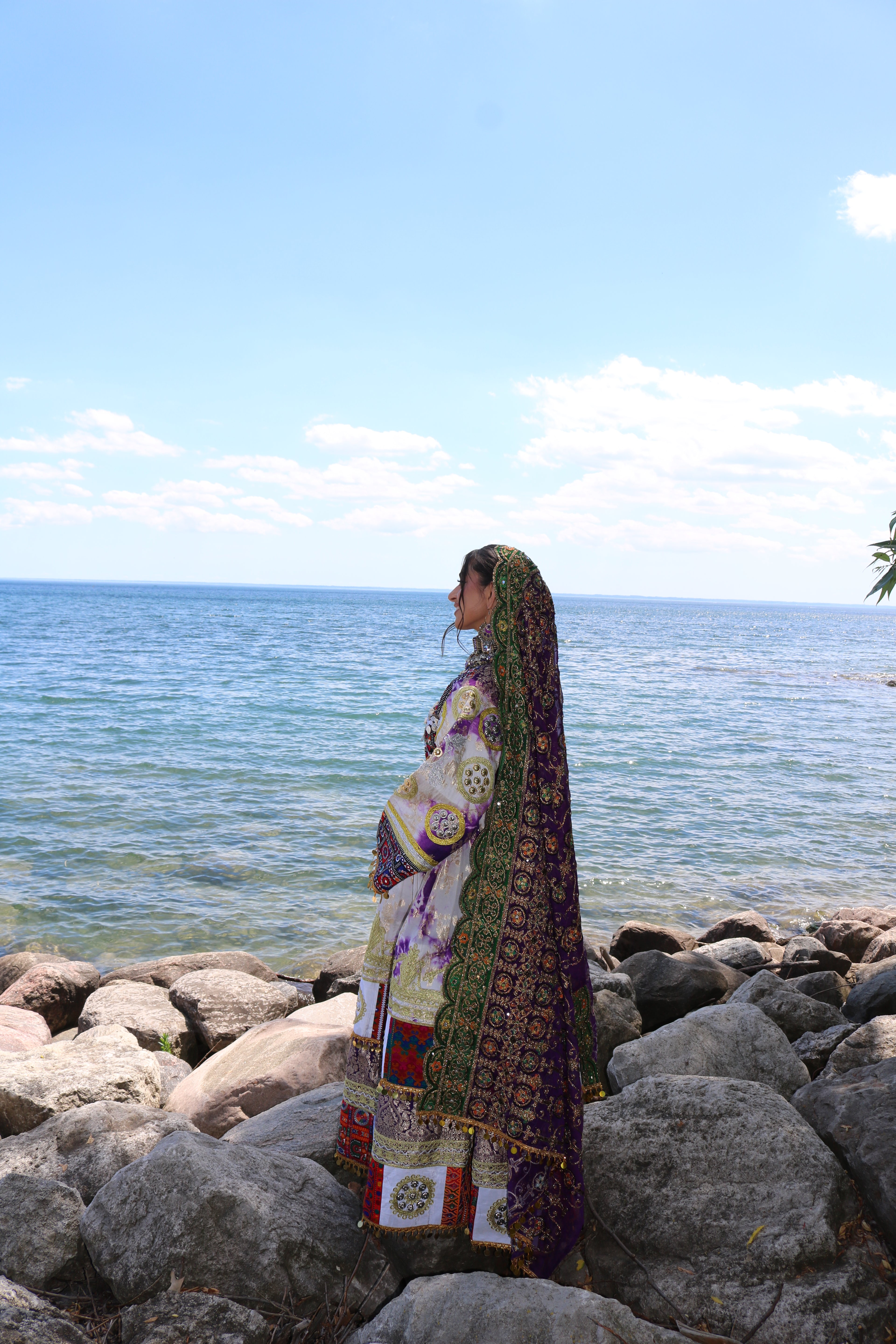 Afghan Kuchi Dress (purple)