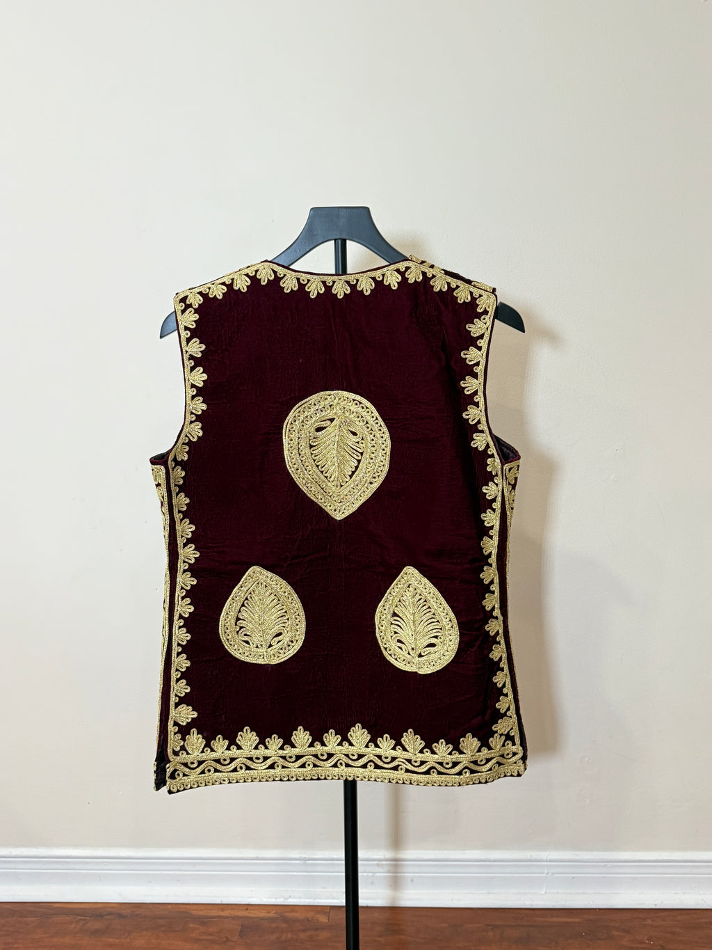 Afghan Kuchi Dress vest maroon