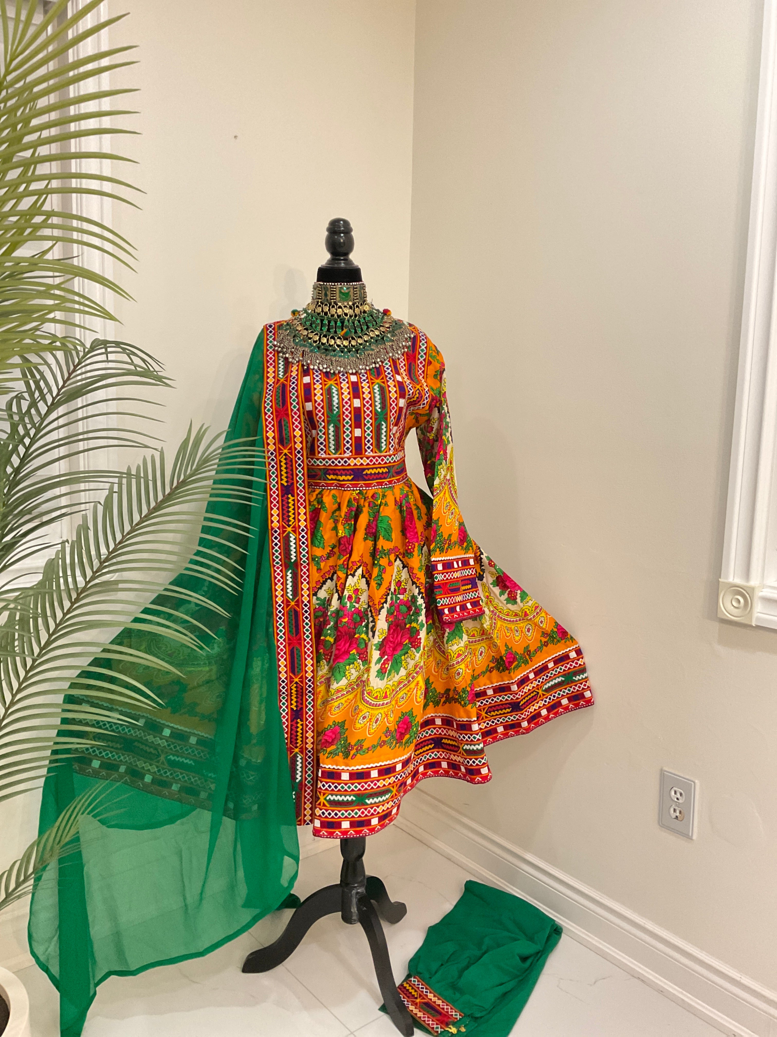 Wafaa Afghan Kuchi Dress 0523