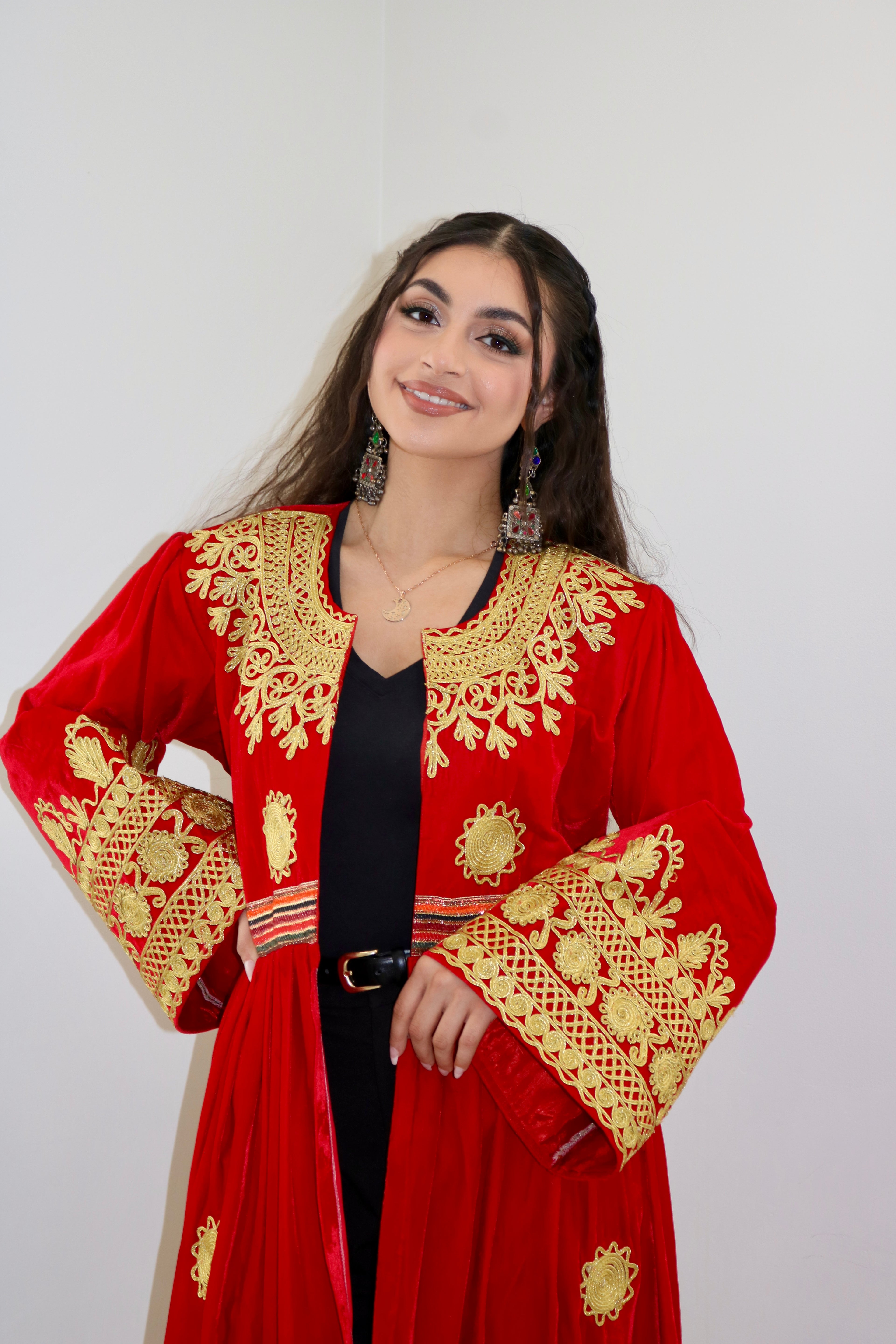 Afghan Chapan Red