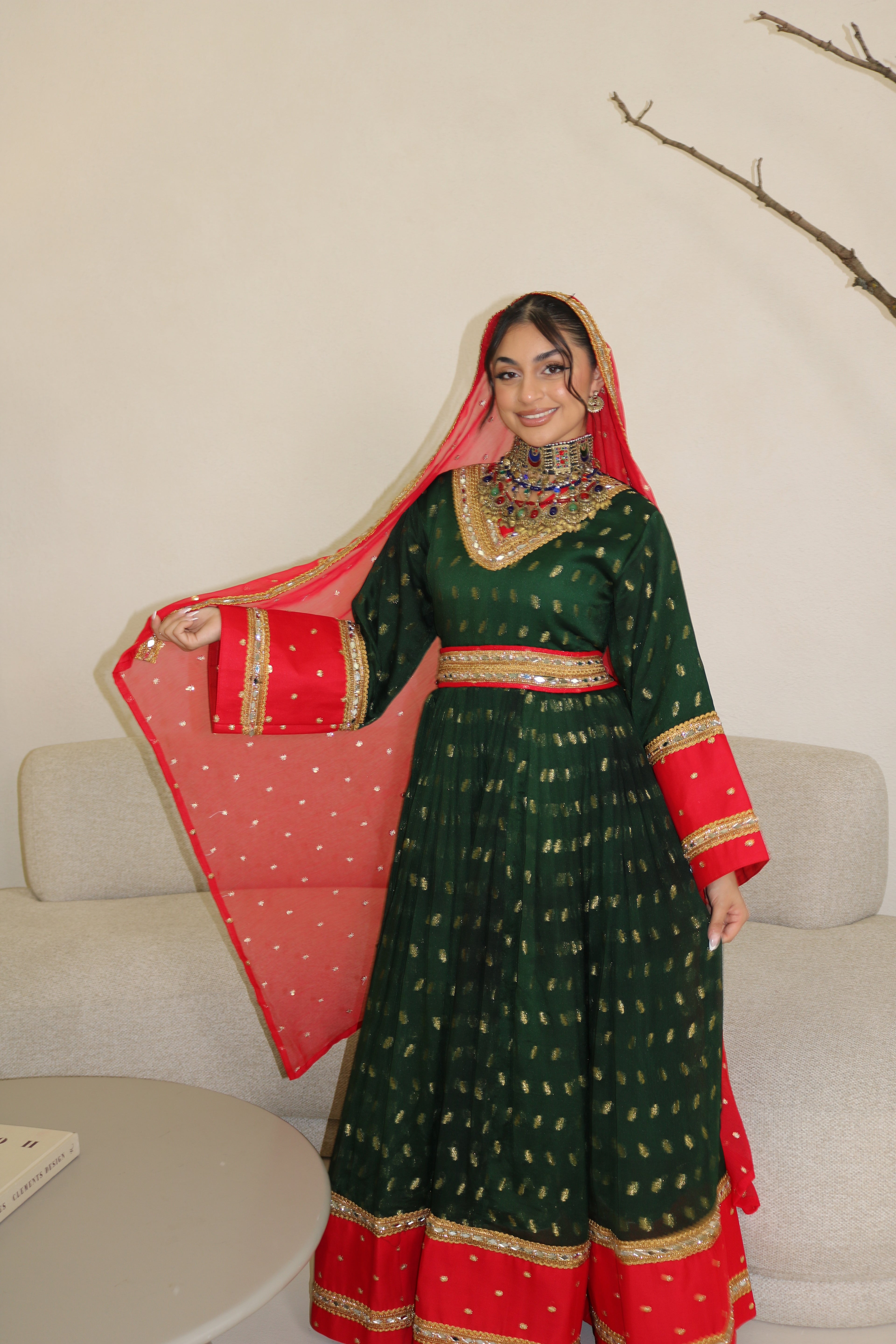 Mahira Afghan Kuchi Dress