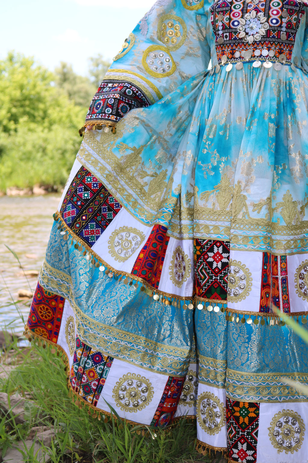 Afghan Kuchi Dress(blue)