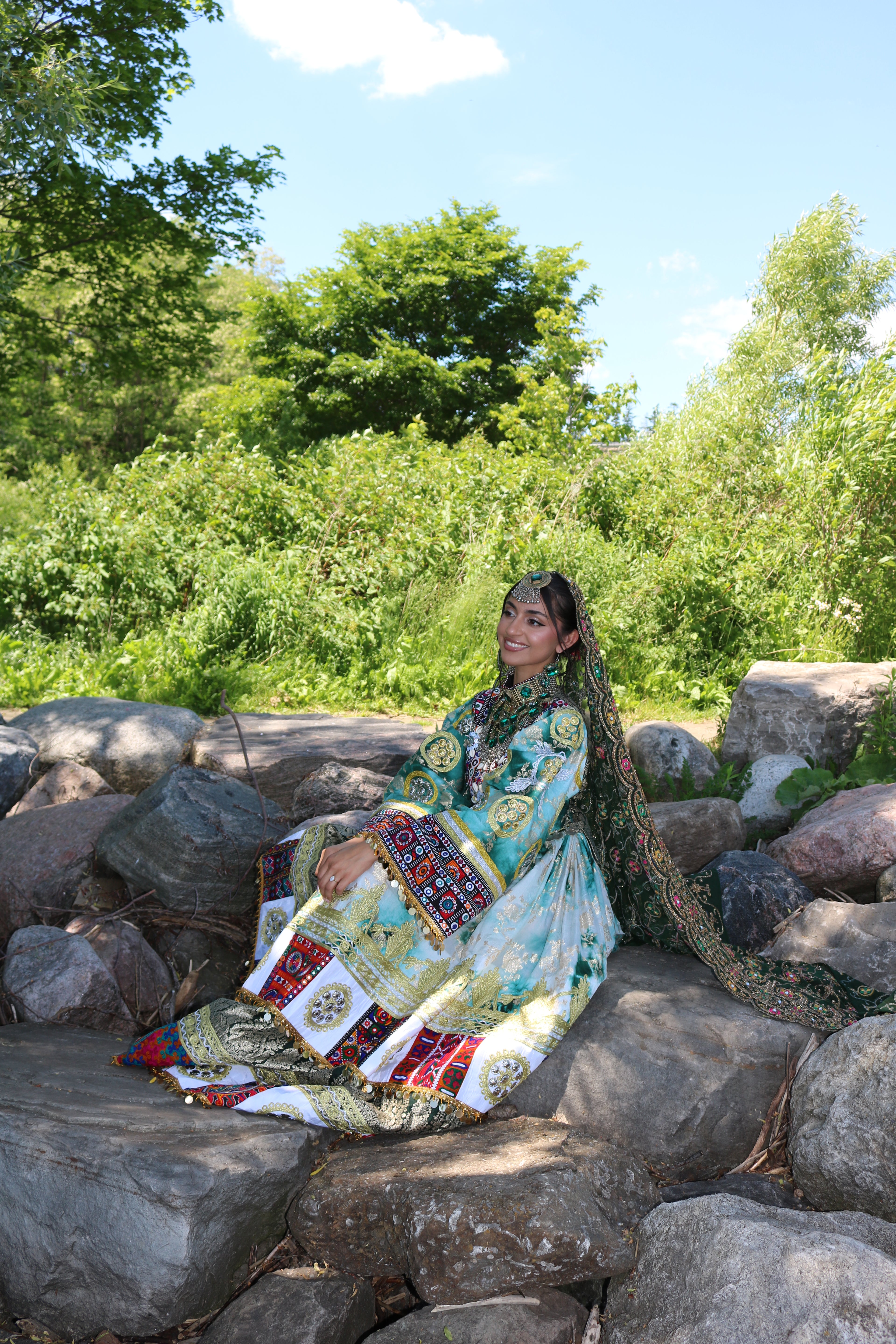 Afghan Kuchi Dress(green)