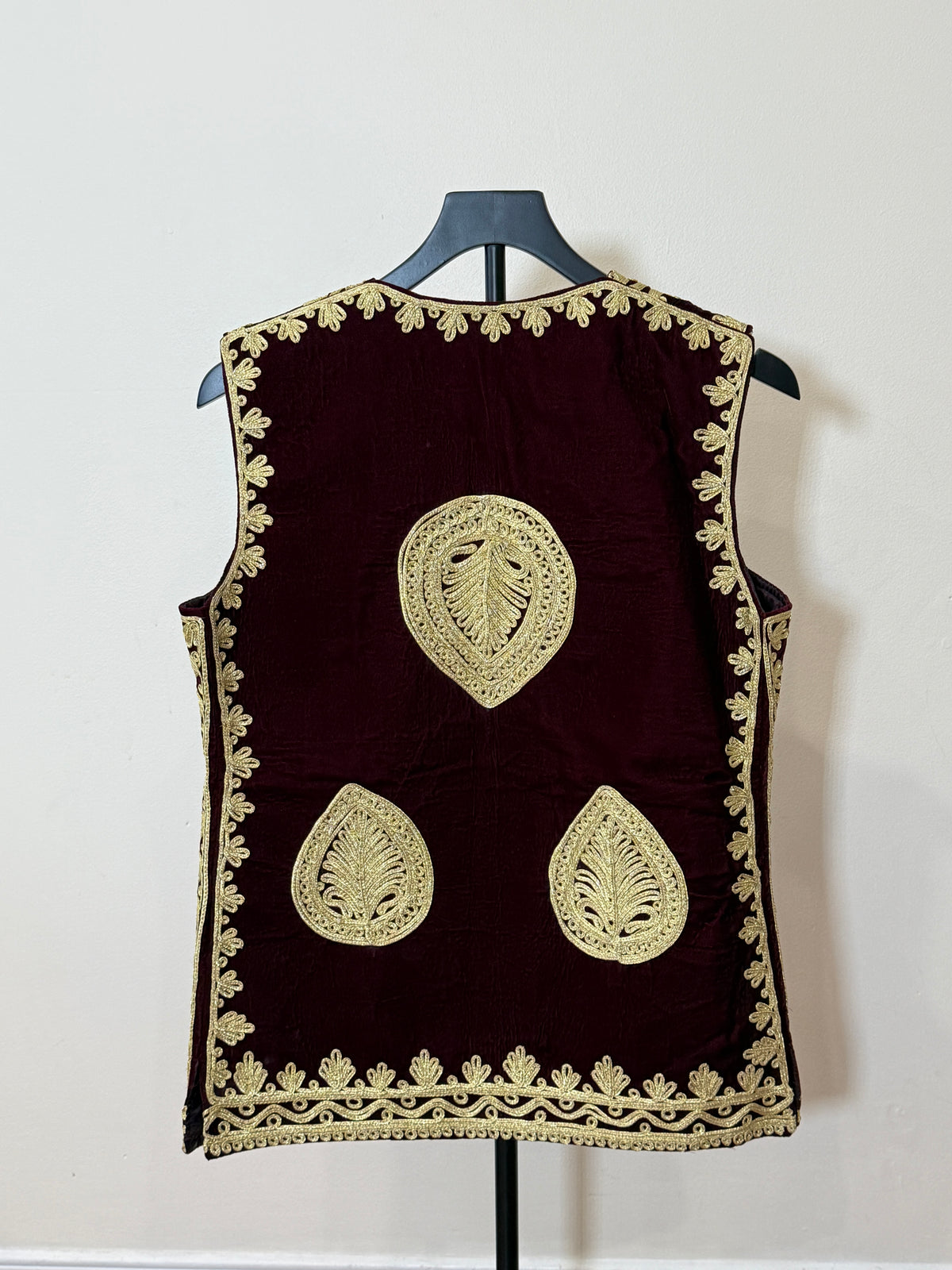 Afghan Kuchi Dress vest maroon