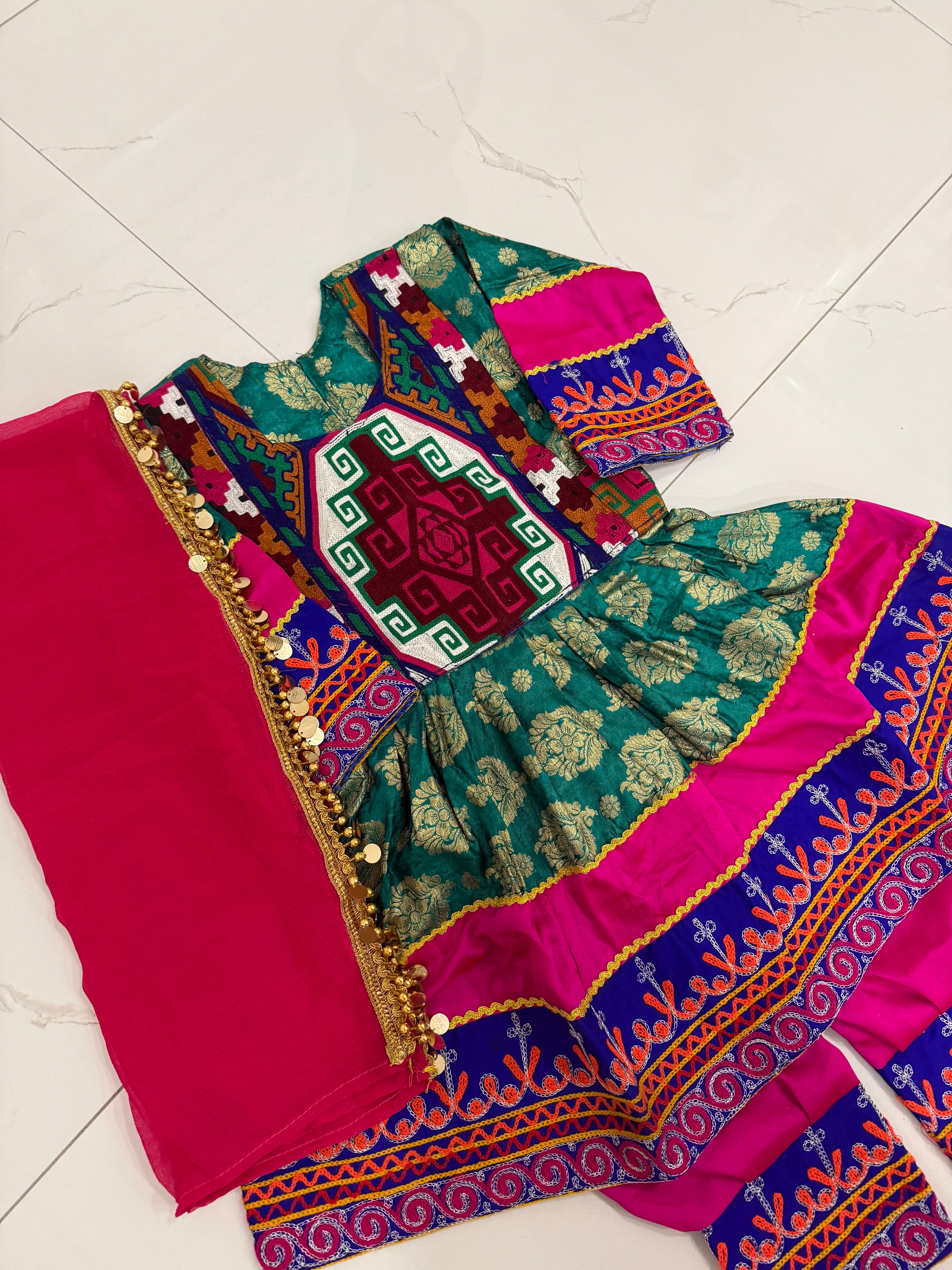 Toddler Afghan Kuchi Dress 3-4yrs