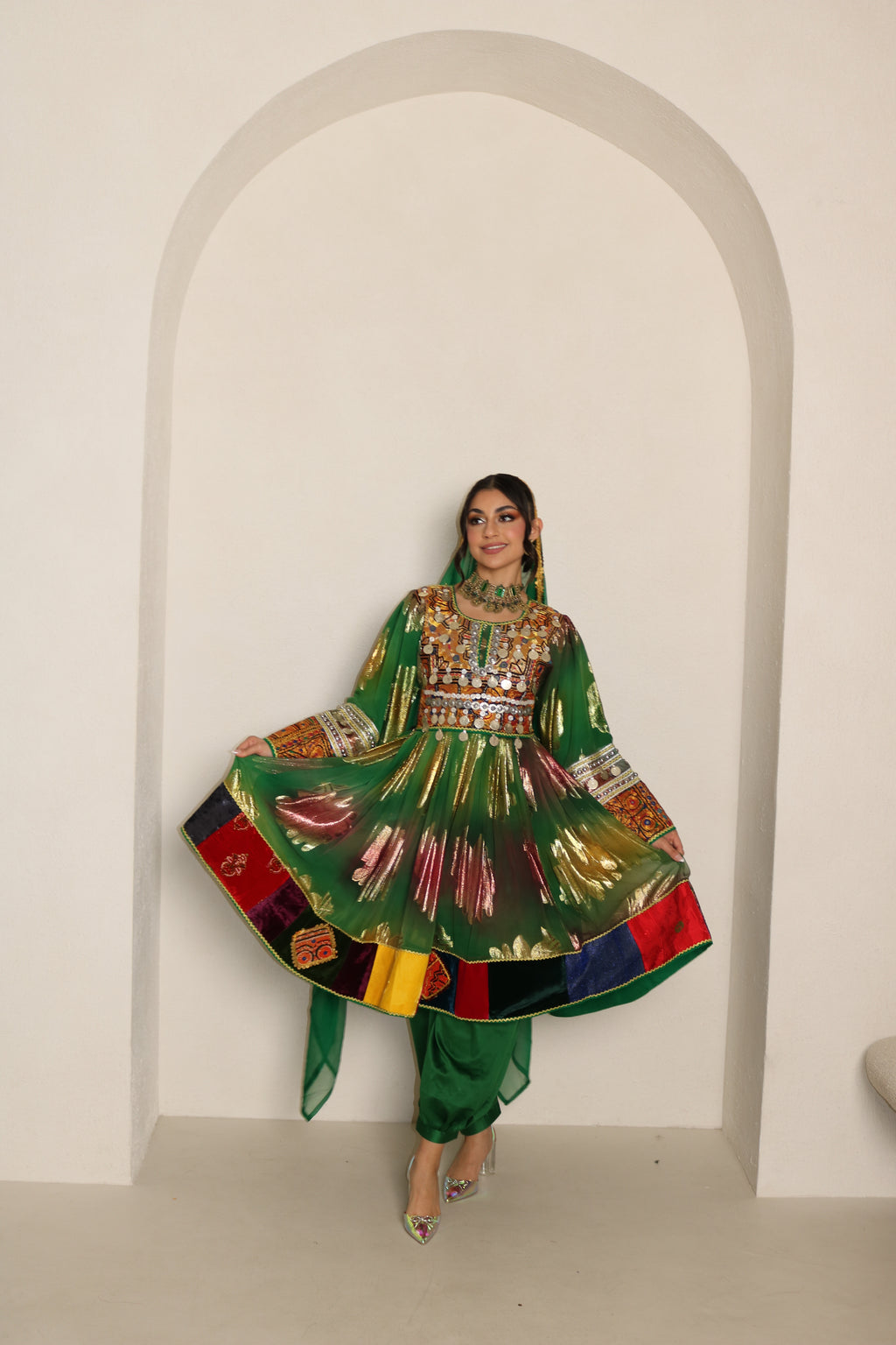 Nazanin Afghan Kuchi Dress