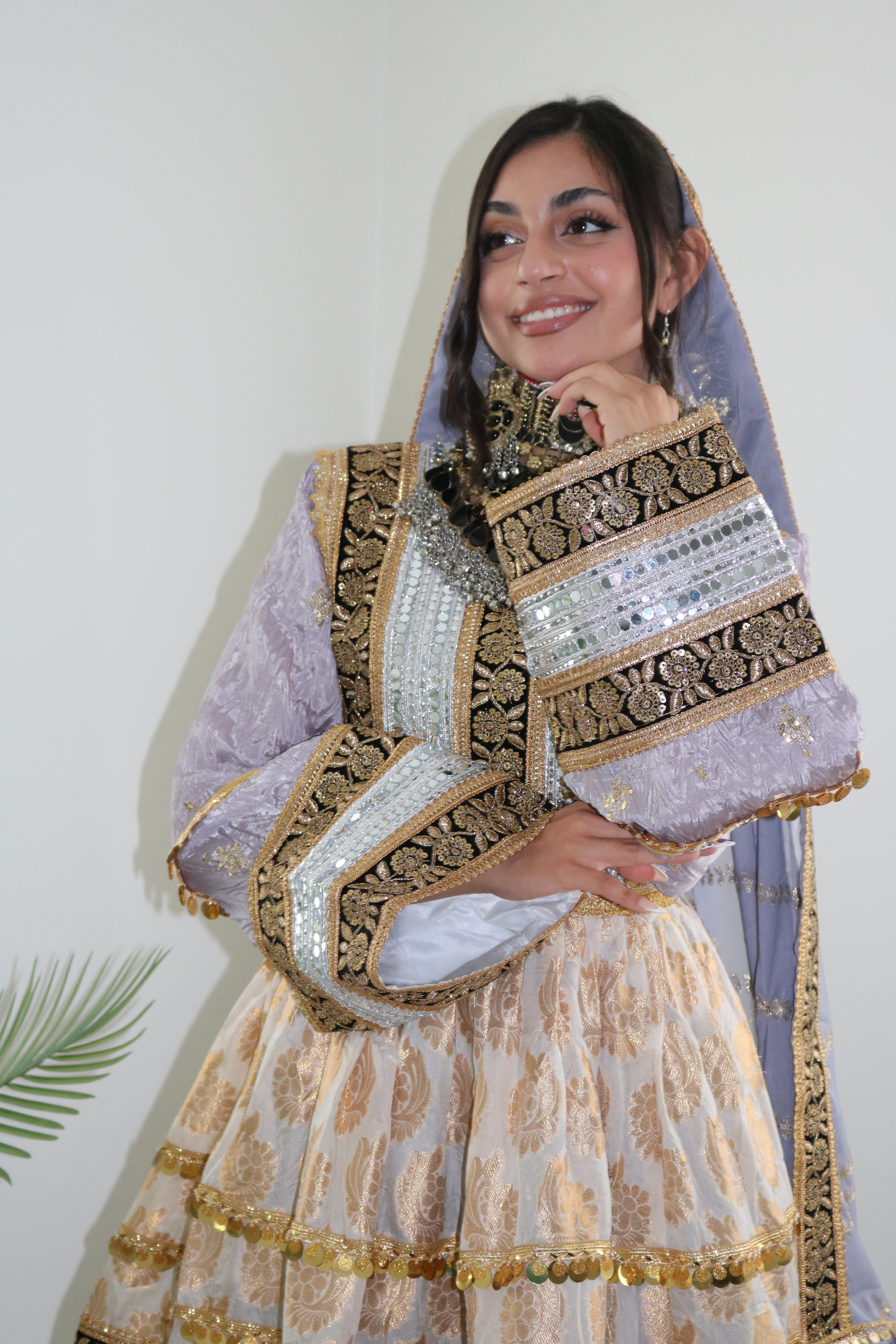 Afghan Kuchi Dress (lilac)