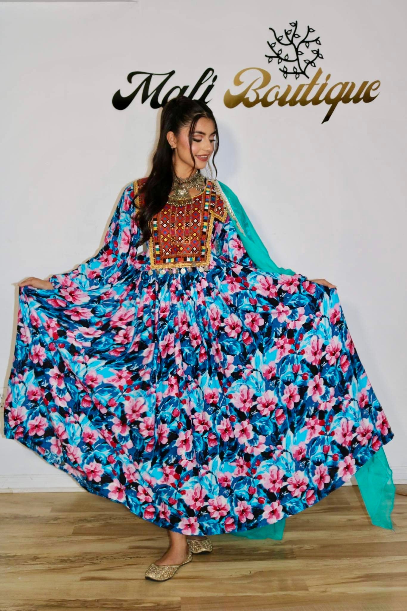 Gul Afghan Kuchi Dress