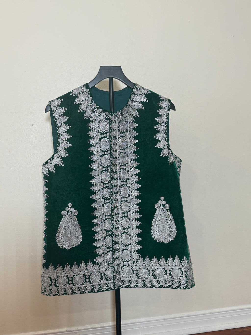 Afghan Kuchi Dress vest green
